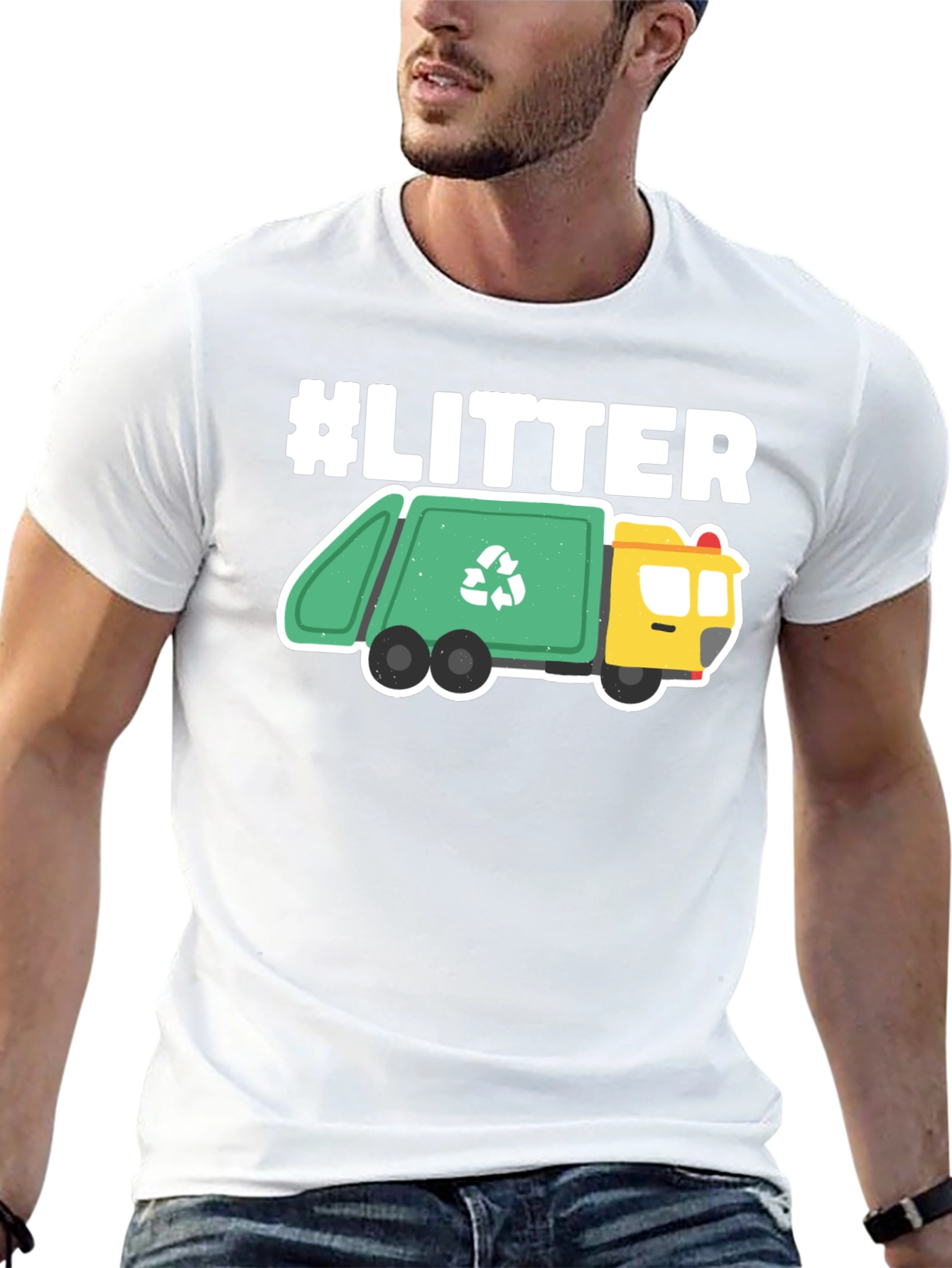 #LITTER Recycle Truck Graphic Tee - Eco-Friendly Fashion