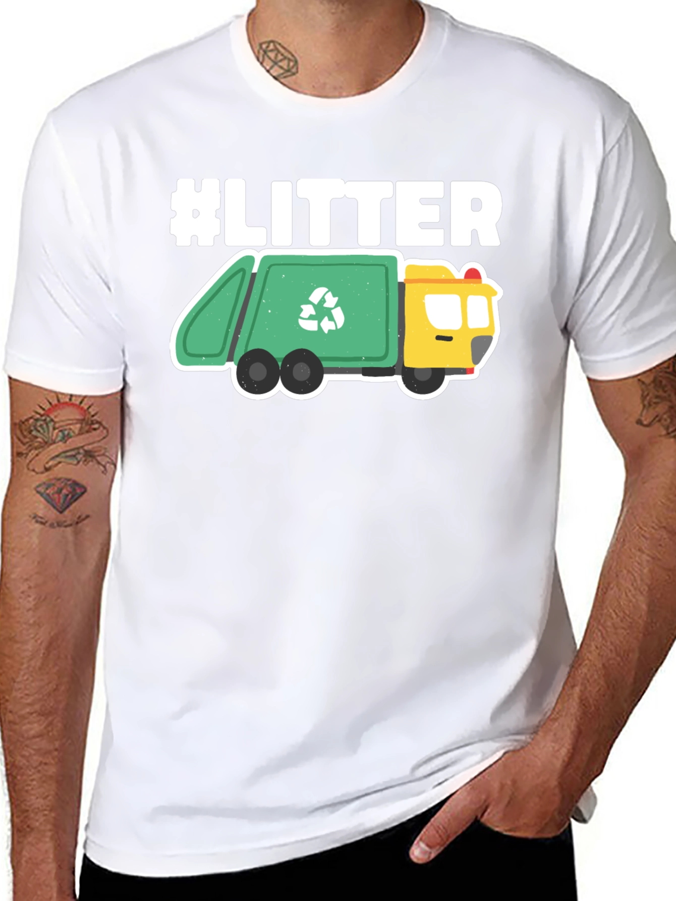 #LITTER Recycle Truck Graphic Tee - Eco-Friendly Fashion