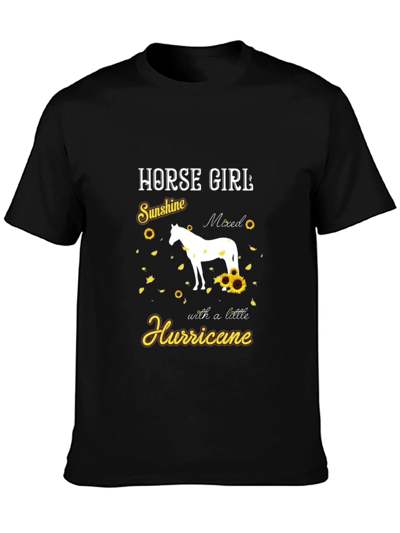 Horse Girl Sunshine Hurricane Graphic Tee
