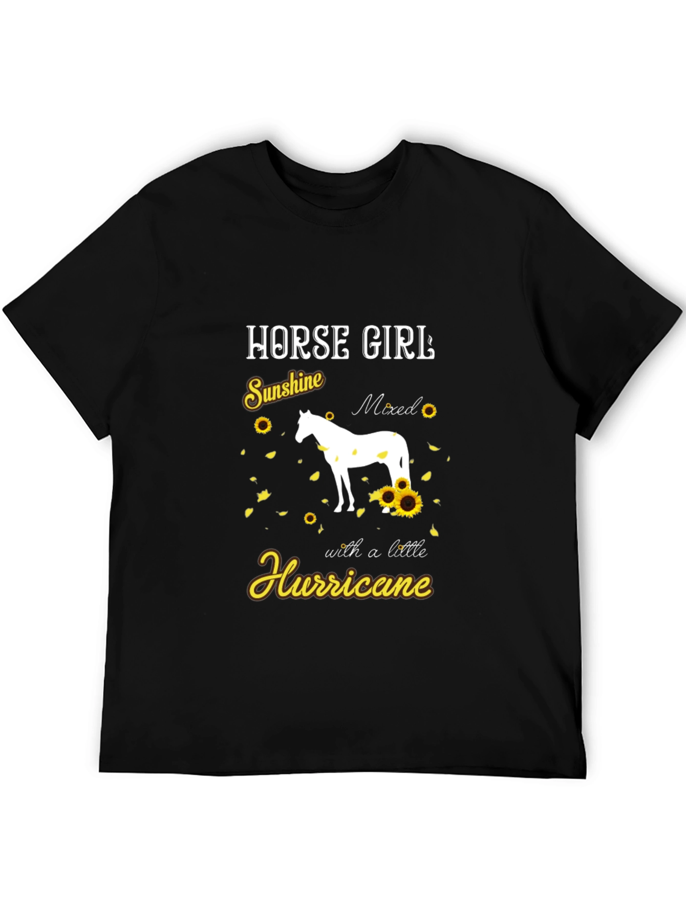 Horse Girl Sunshine Hurricane Graphic Tee
