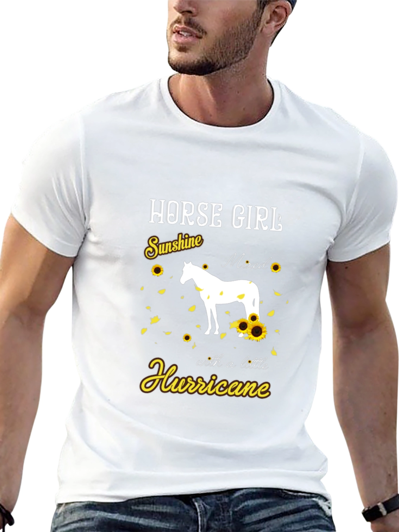 Horse Girl Sunshine Hurricane Graphic Tee