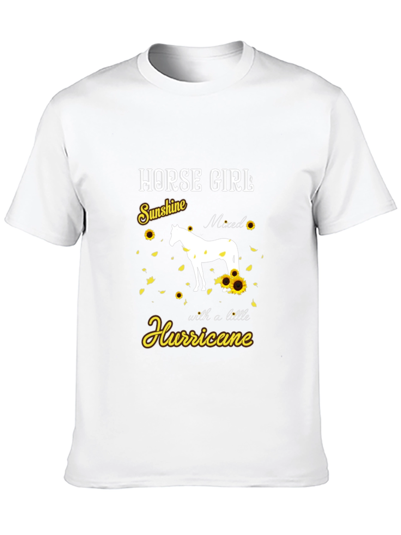 Horse Girl Sunshine Hurricane Graphic Tee