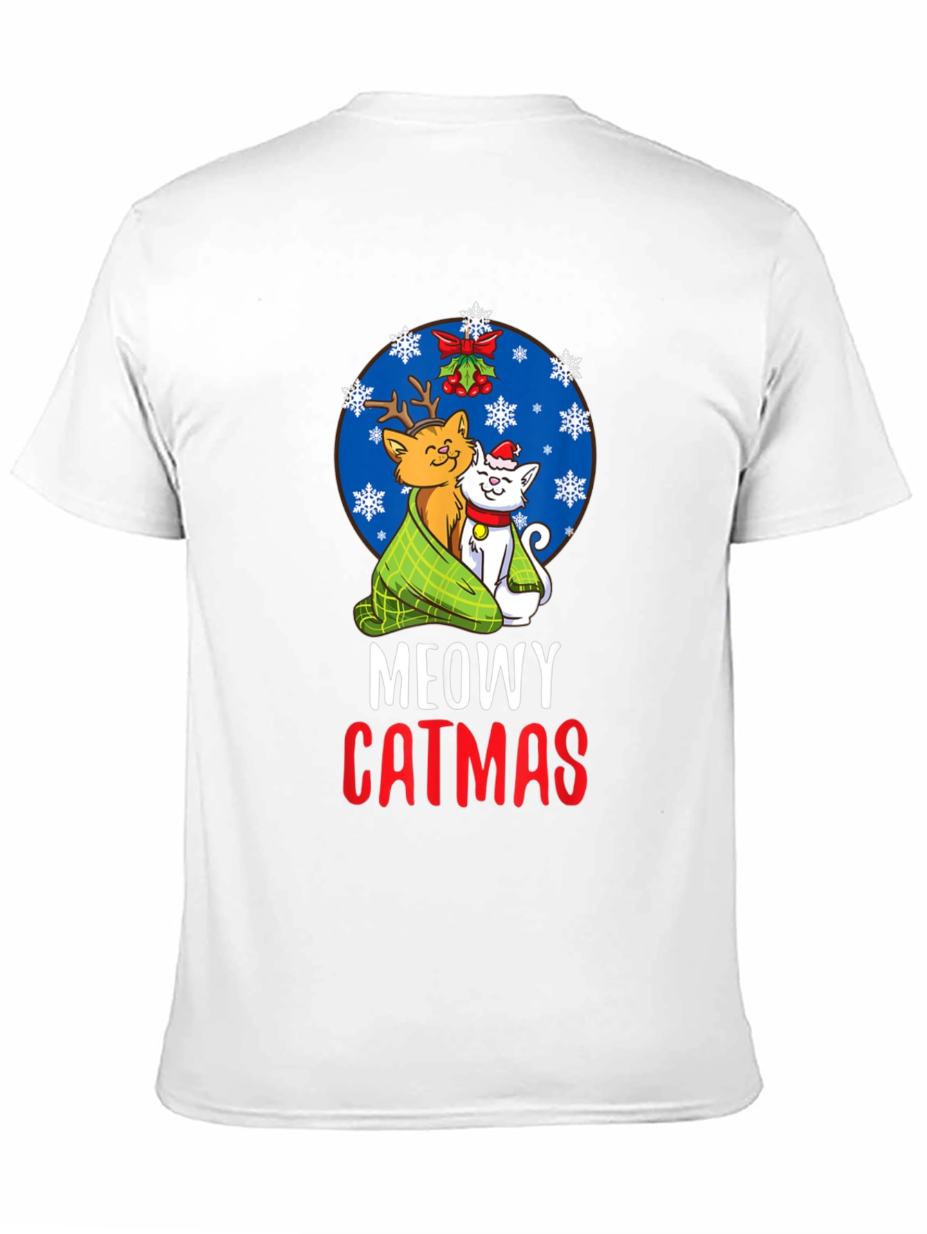Meowy Catmas Christmas Graphic Tee