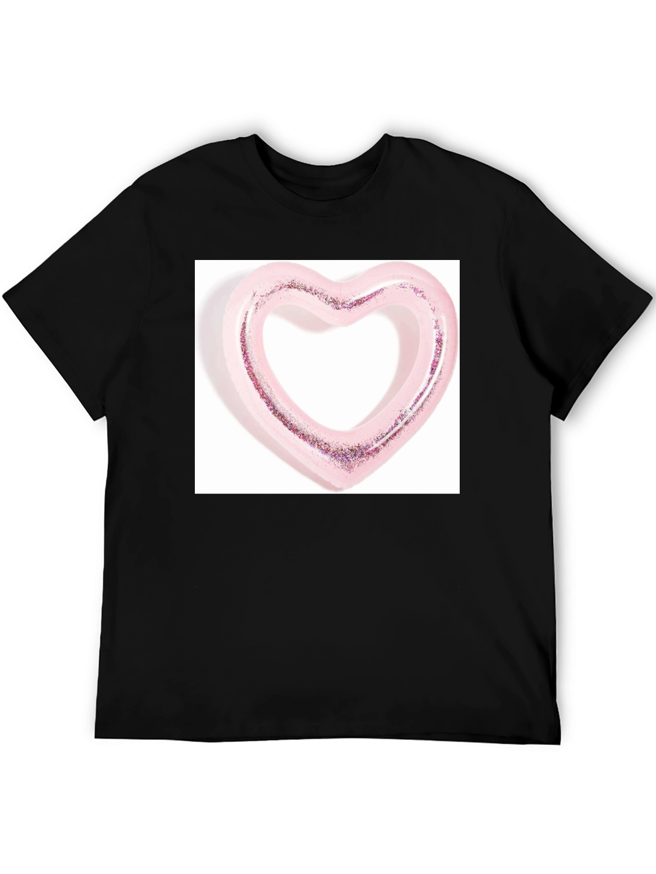 Heart Graphic Black T-Shirt