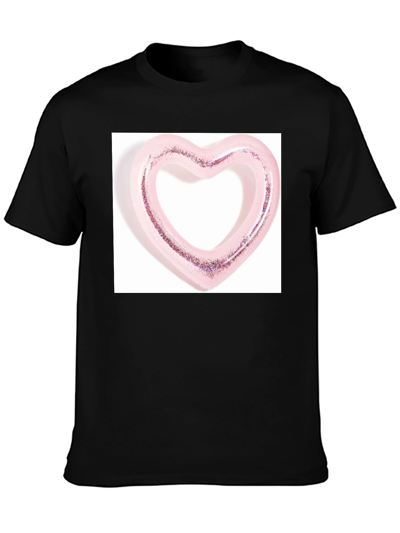Heart Graphic Black T-Shirt