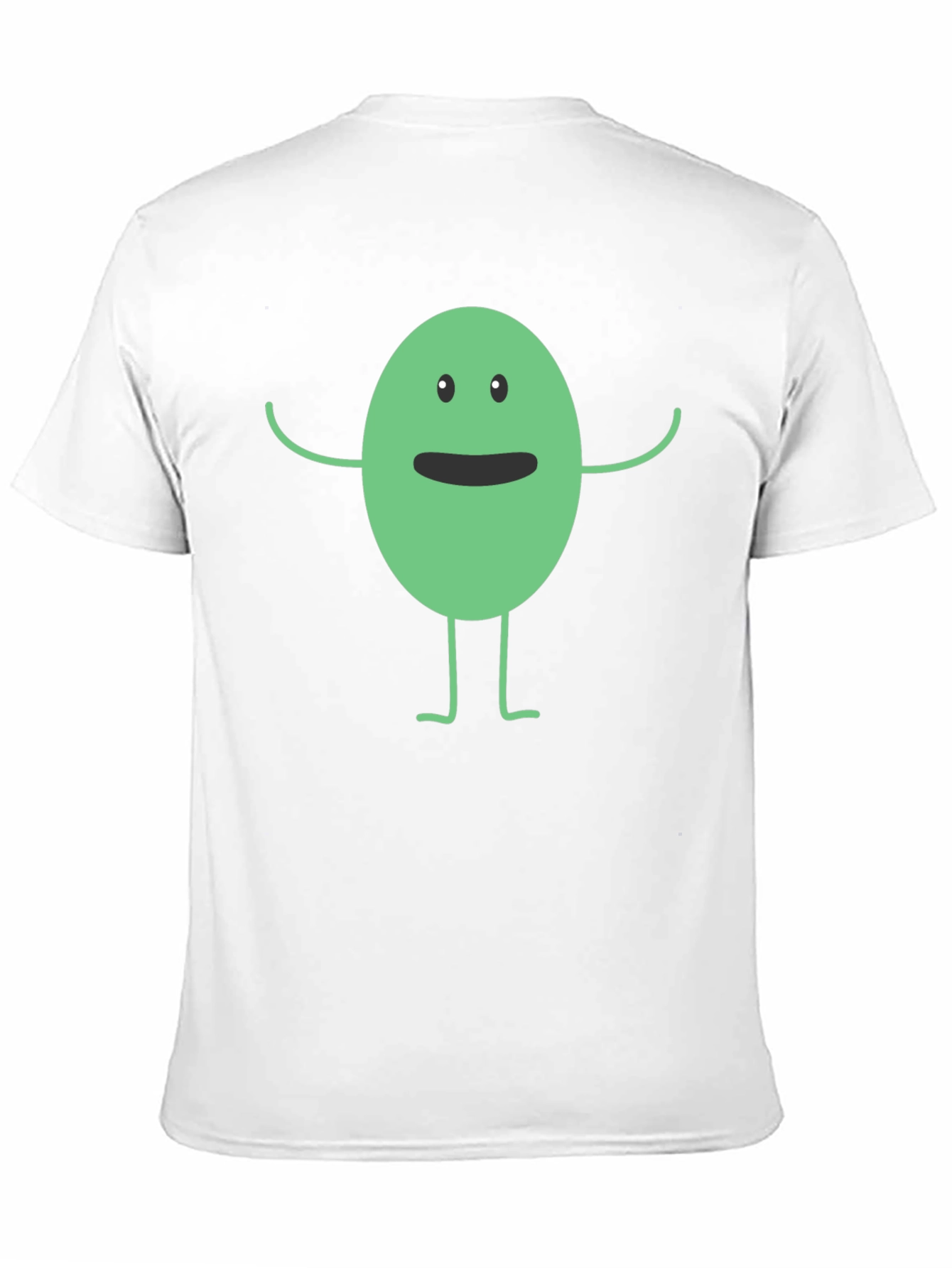 Funny Cartoon Character Black T-Shirt