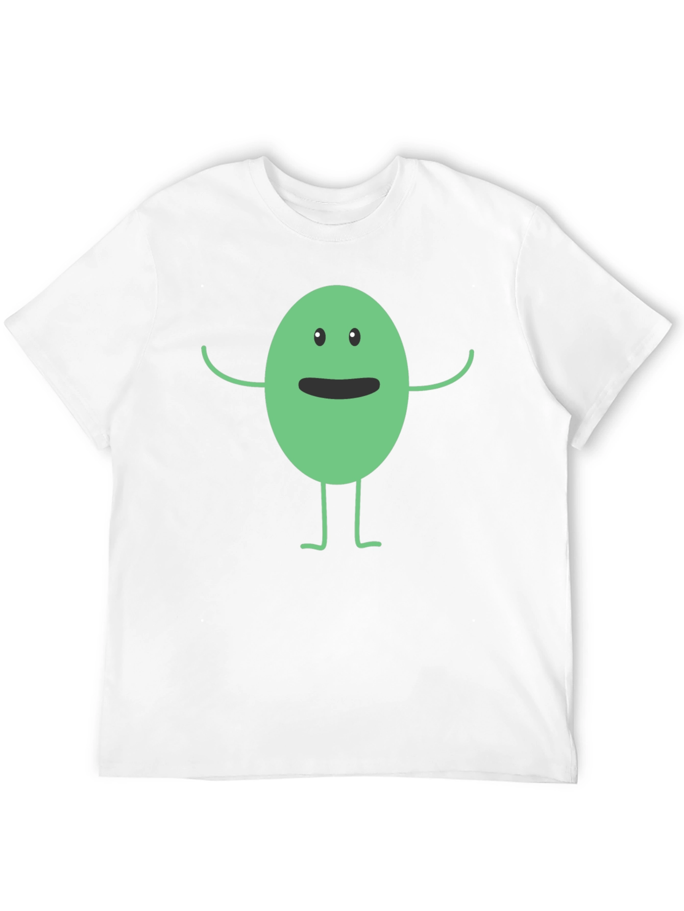 Funny Cartoon Character Black T-Shirt