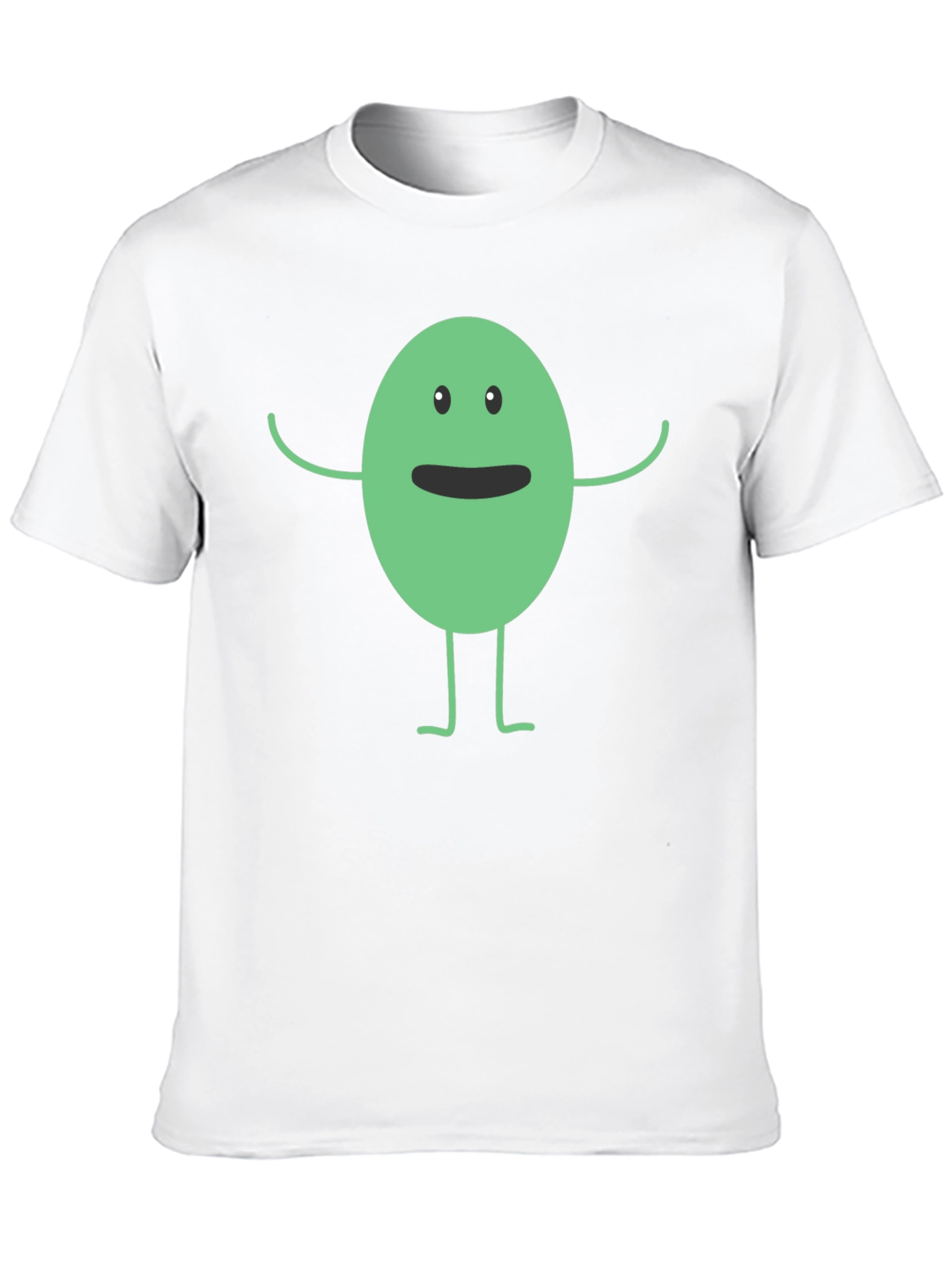 Funny Cartoon Character Black T-Shirt