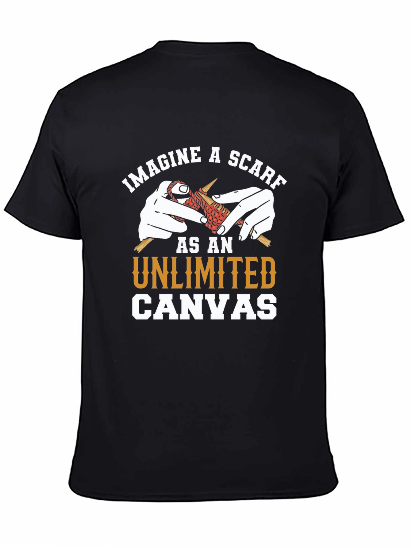 Imagine a Scarf T-Shirt: Unlimited Canvas Knit Design
