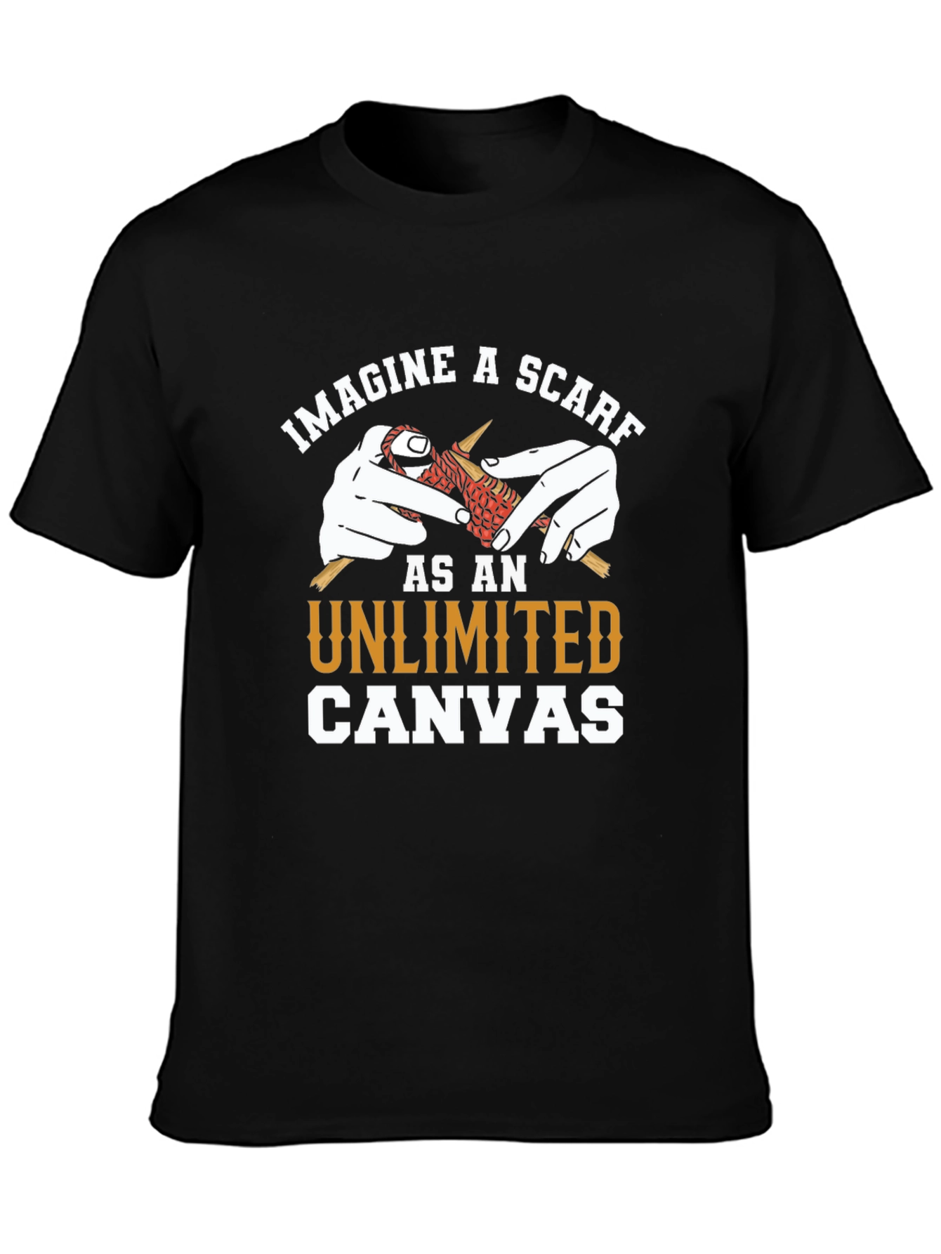 Imagine a Scarf T-Shirt: Unlimited Canvas Knit Design
