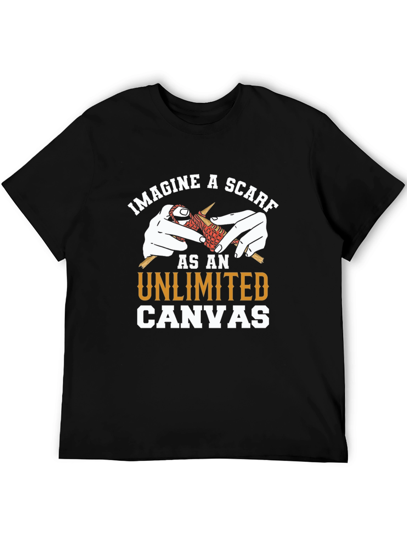 Imagine a Scarf T-Shirt: Unlimited Canvas Knit Design