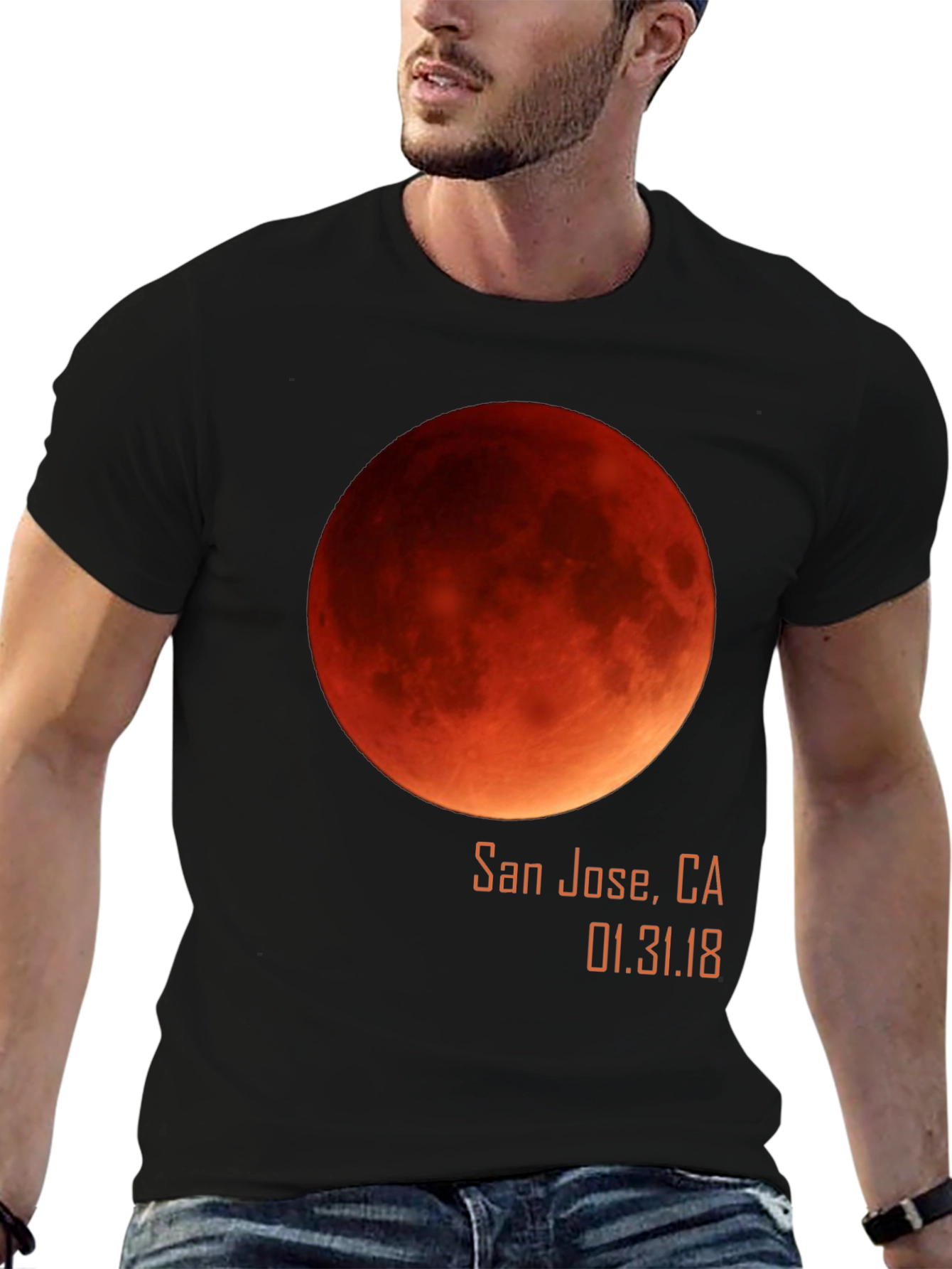 Lunar Eclipse San Jose T-Shirt - Blood Moon 2018