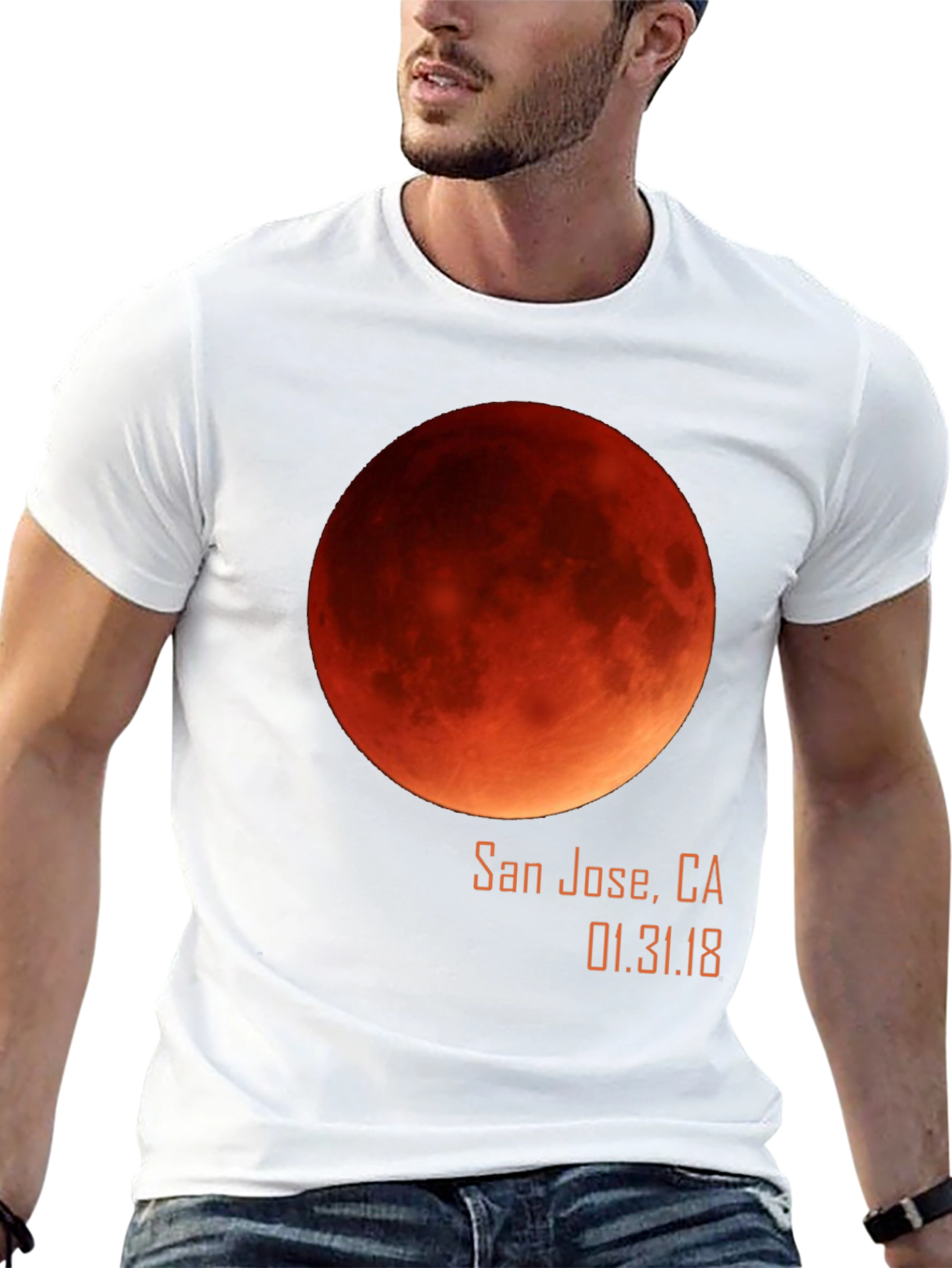 Lunar Eclipse San Jose T-Shirt - Blood Moon 2018