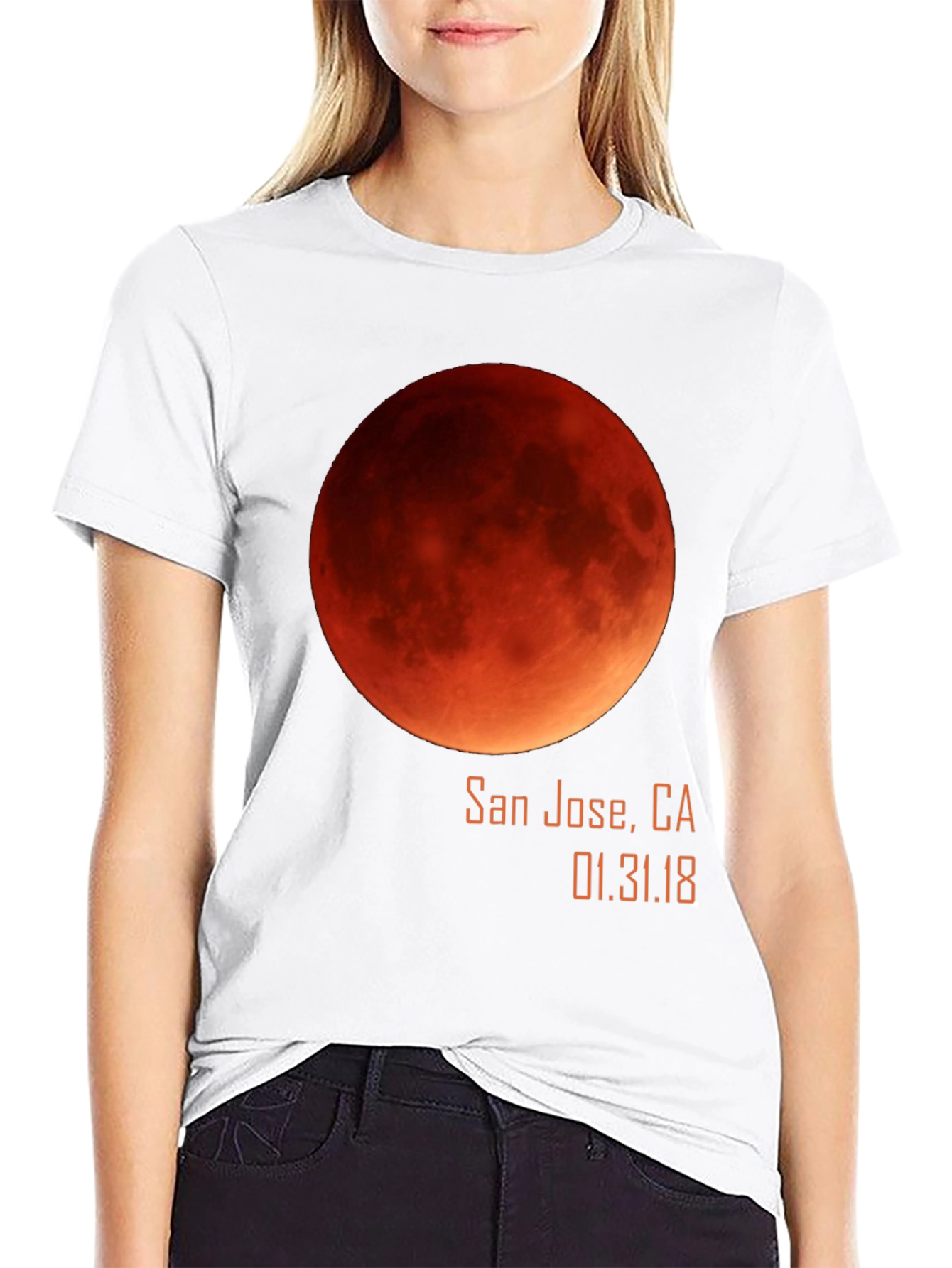 Lunar Eclipse San Jose T-Shirt - Blood Moon 2018