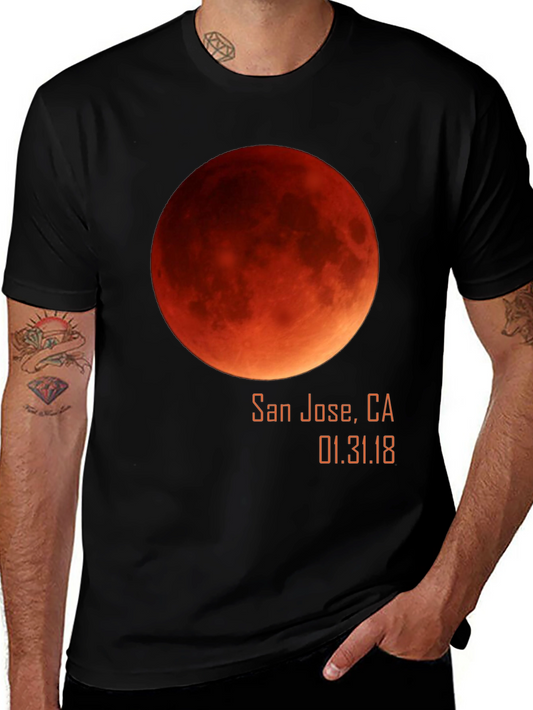 Lunar Eclipse San Jose T-Shirt - Blood Moon 2018