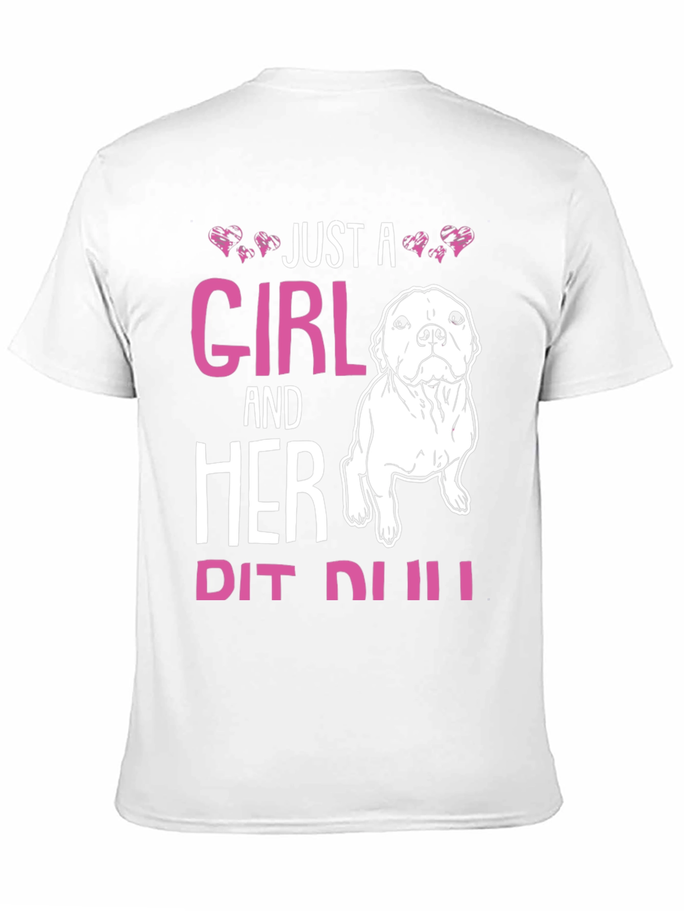 Girl and Her Pit Bull Dog T-Shirt