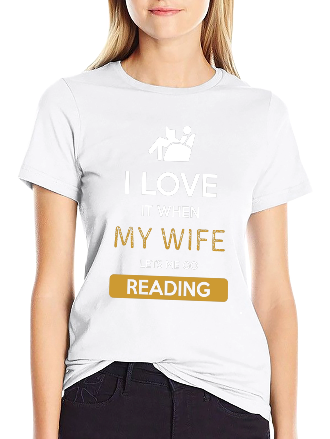 Funny Reading T-Shirt - I Love My Wife