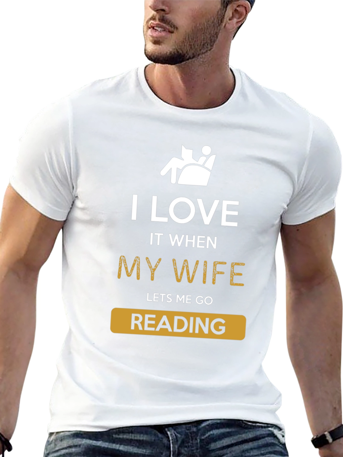Funny Reading T-Shirt - I Love My Wife
