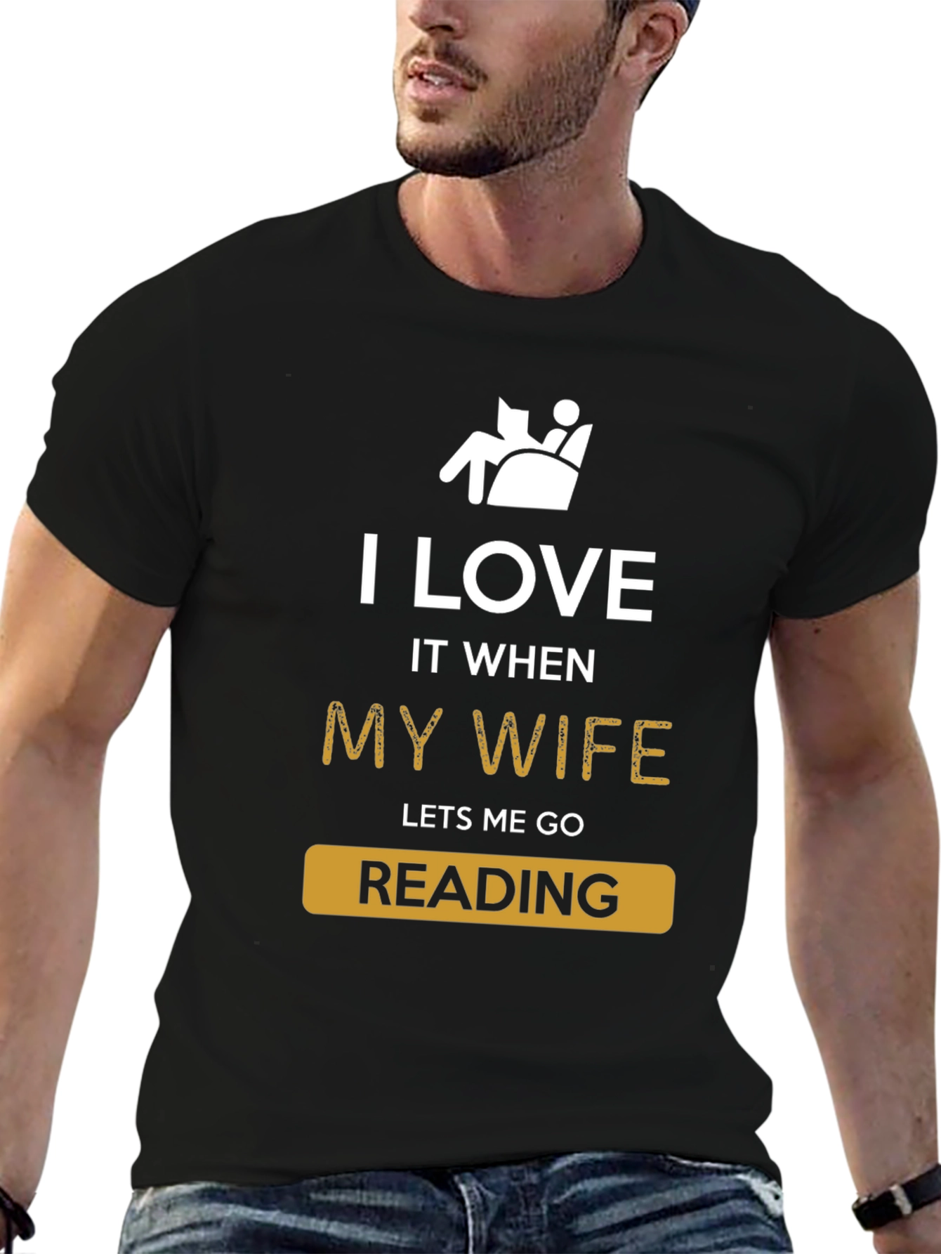 Funny Reading T-Shirt - I Love My Wife