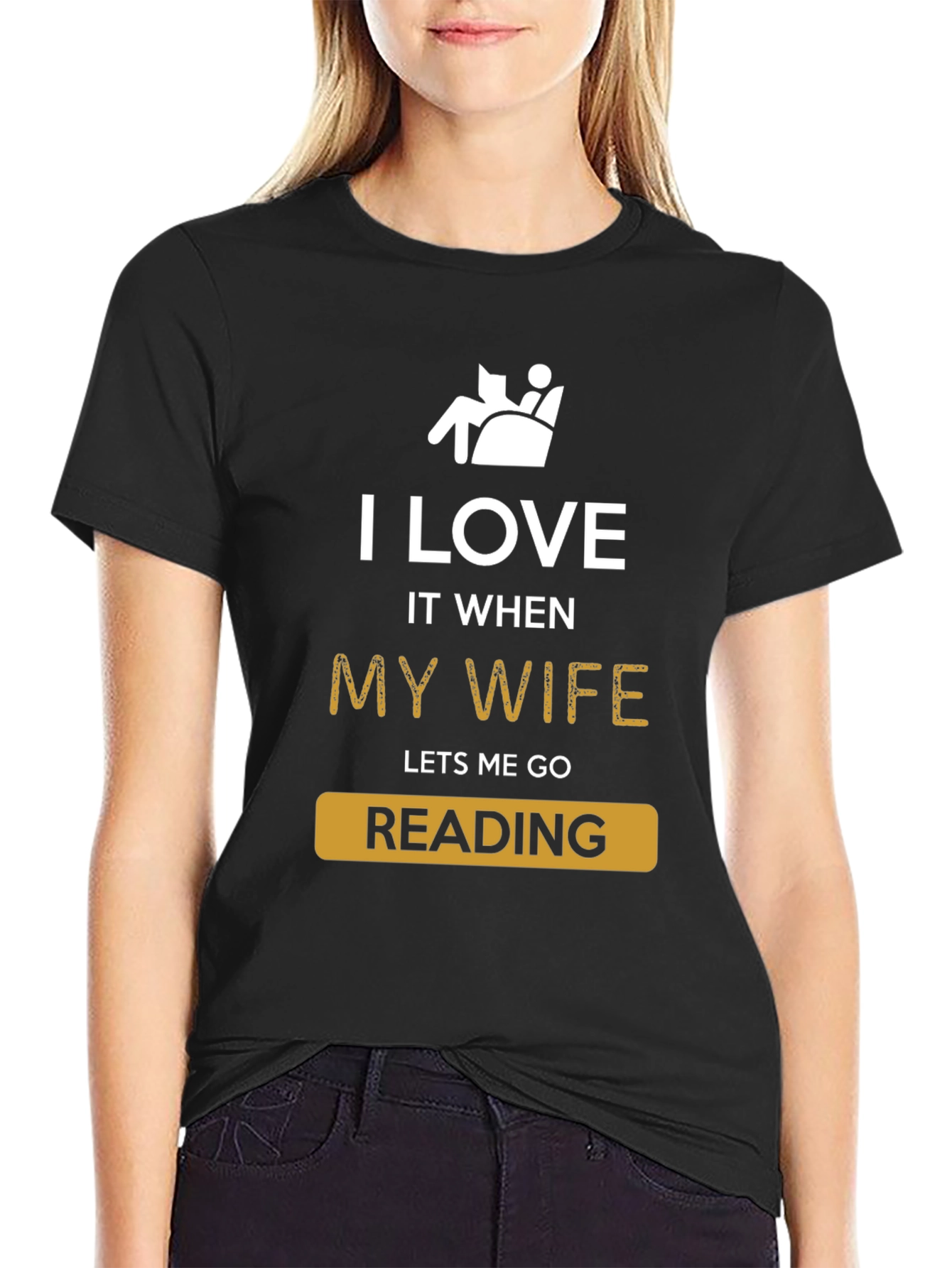 Funny Reading T-Shirt - I Love My Wife