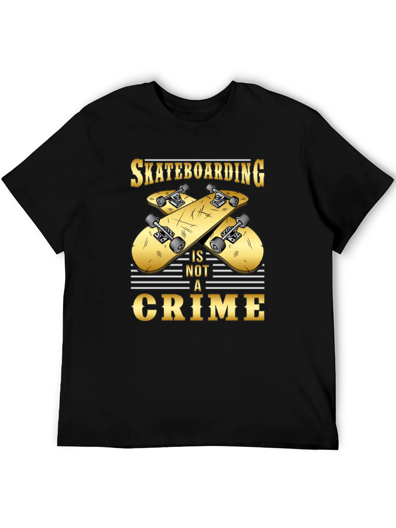 Skateboarding is Not a Crime Graphic Tee
