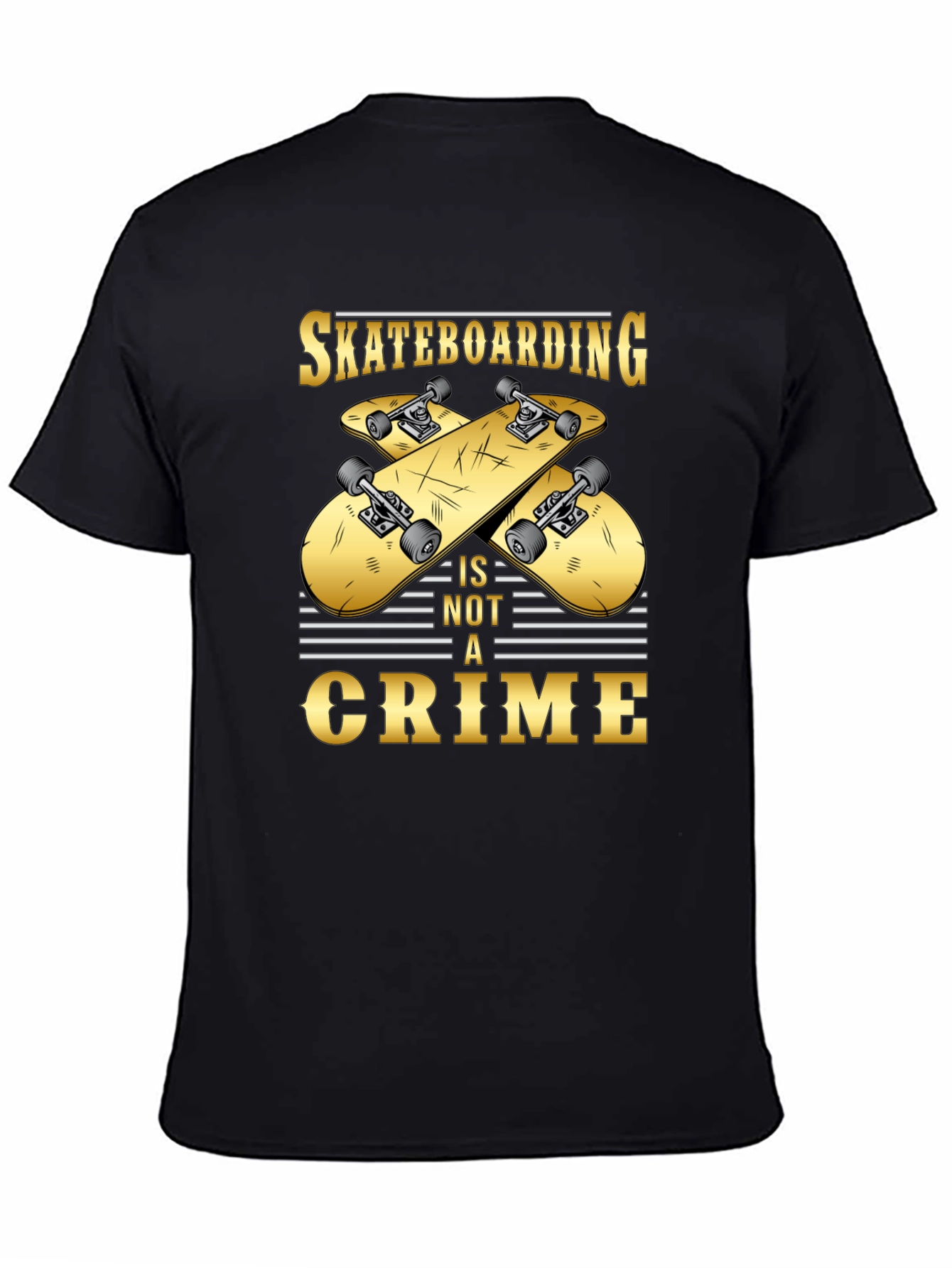 Skateboarding is Not a Crime Graphic Tee