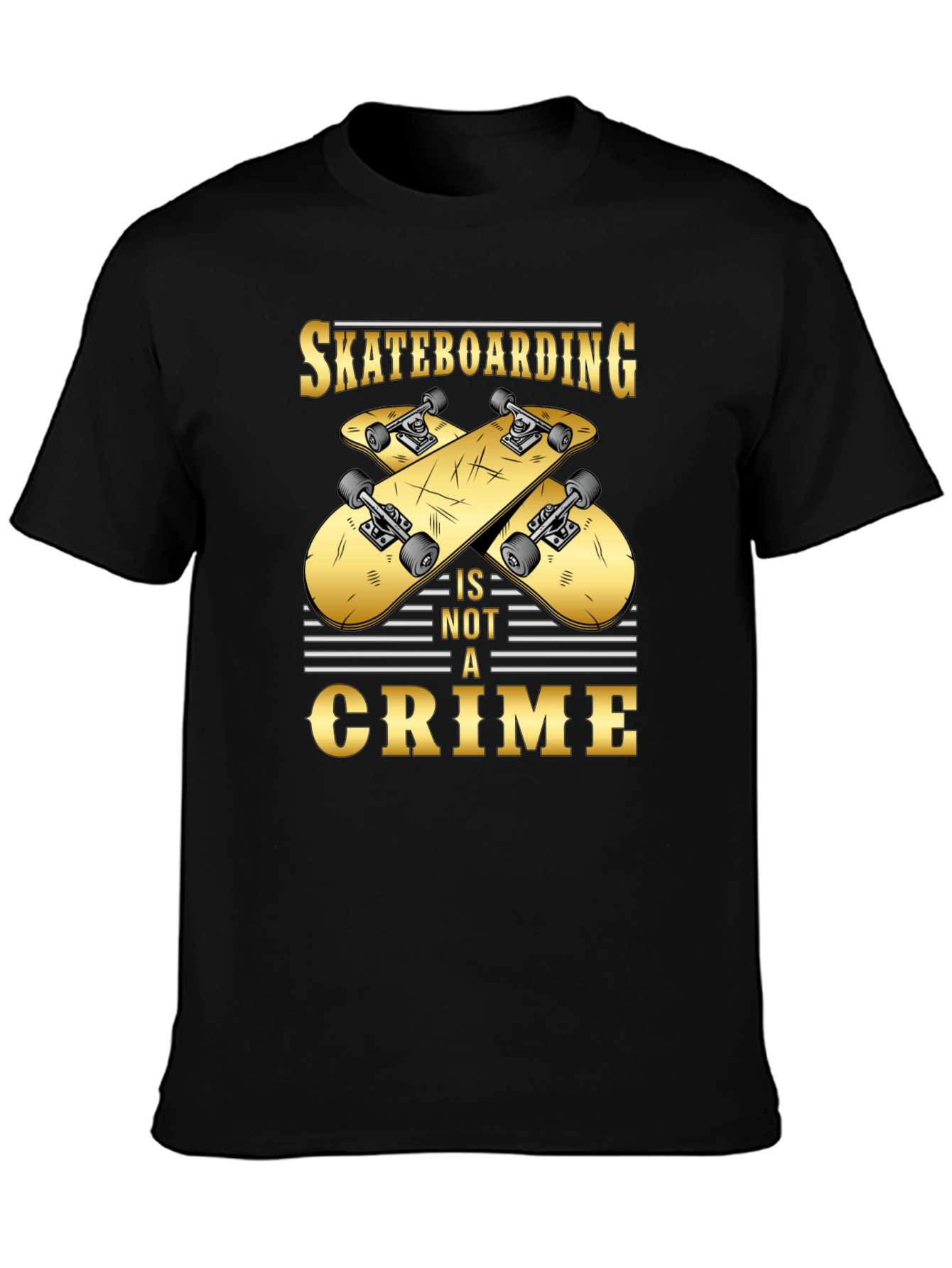 Skateboarding is Not a Crime Graphic Tee