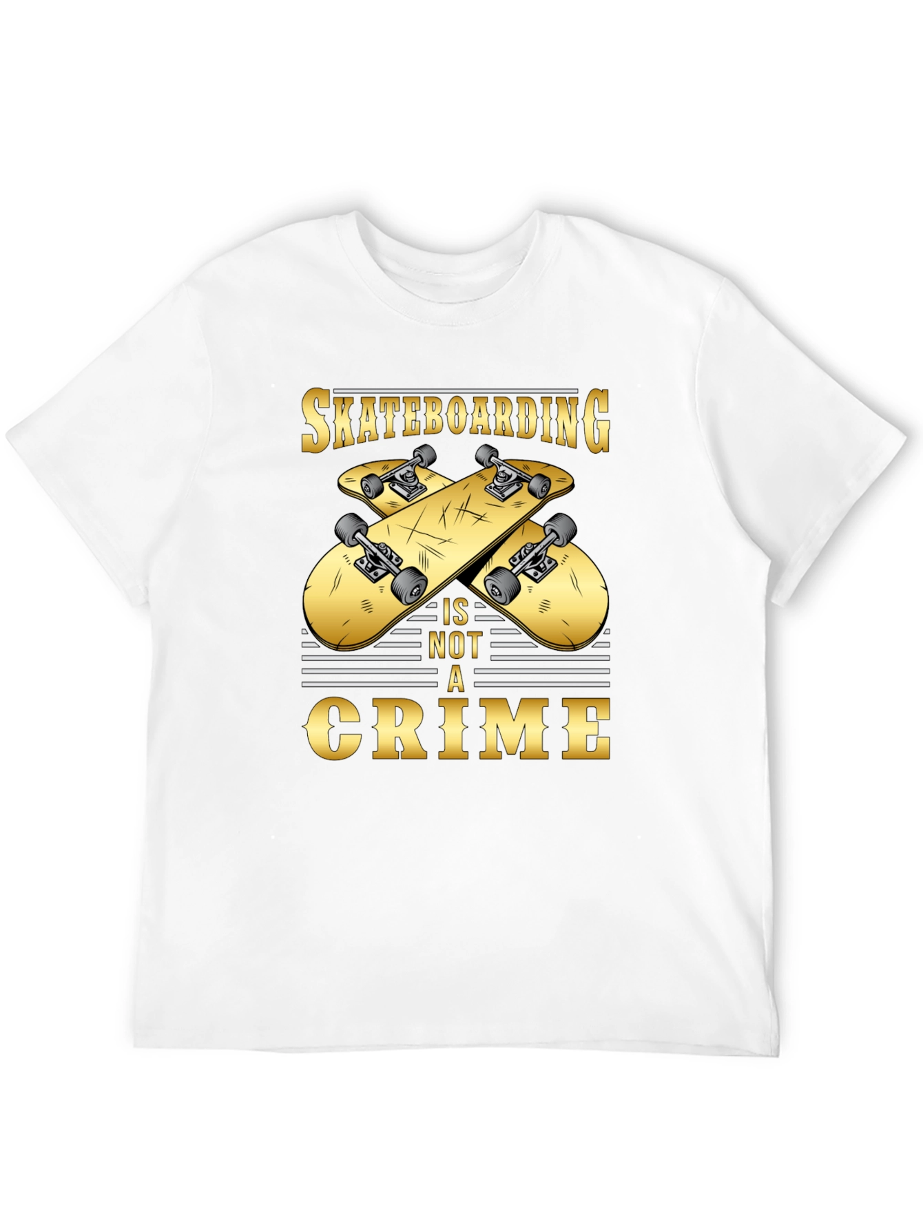 Skateboarding is Not a Crime Graphic Tee