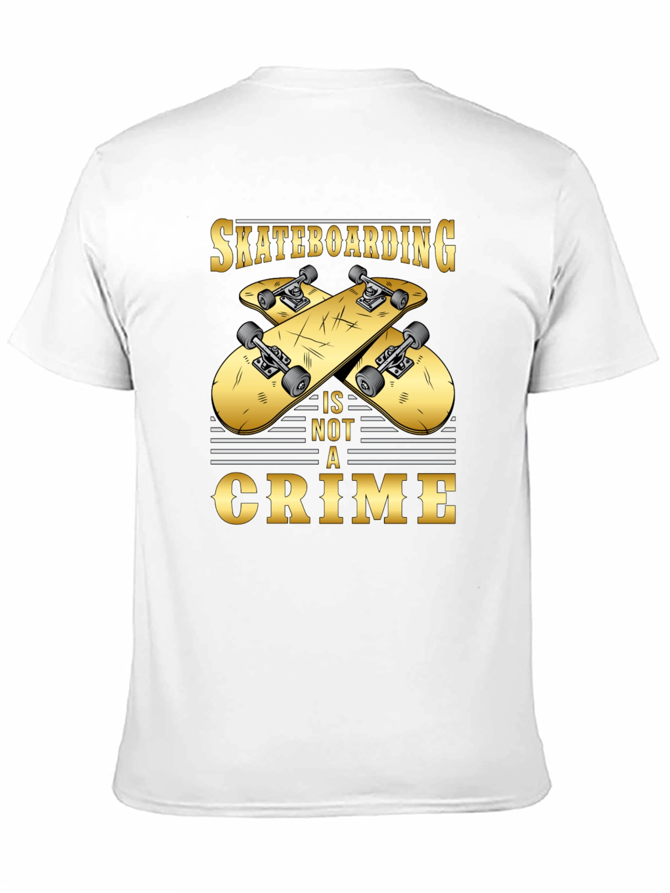 Skateboarding is Not a Crime Graphic Tee