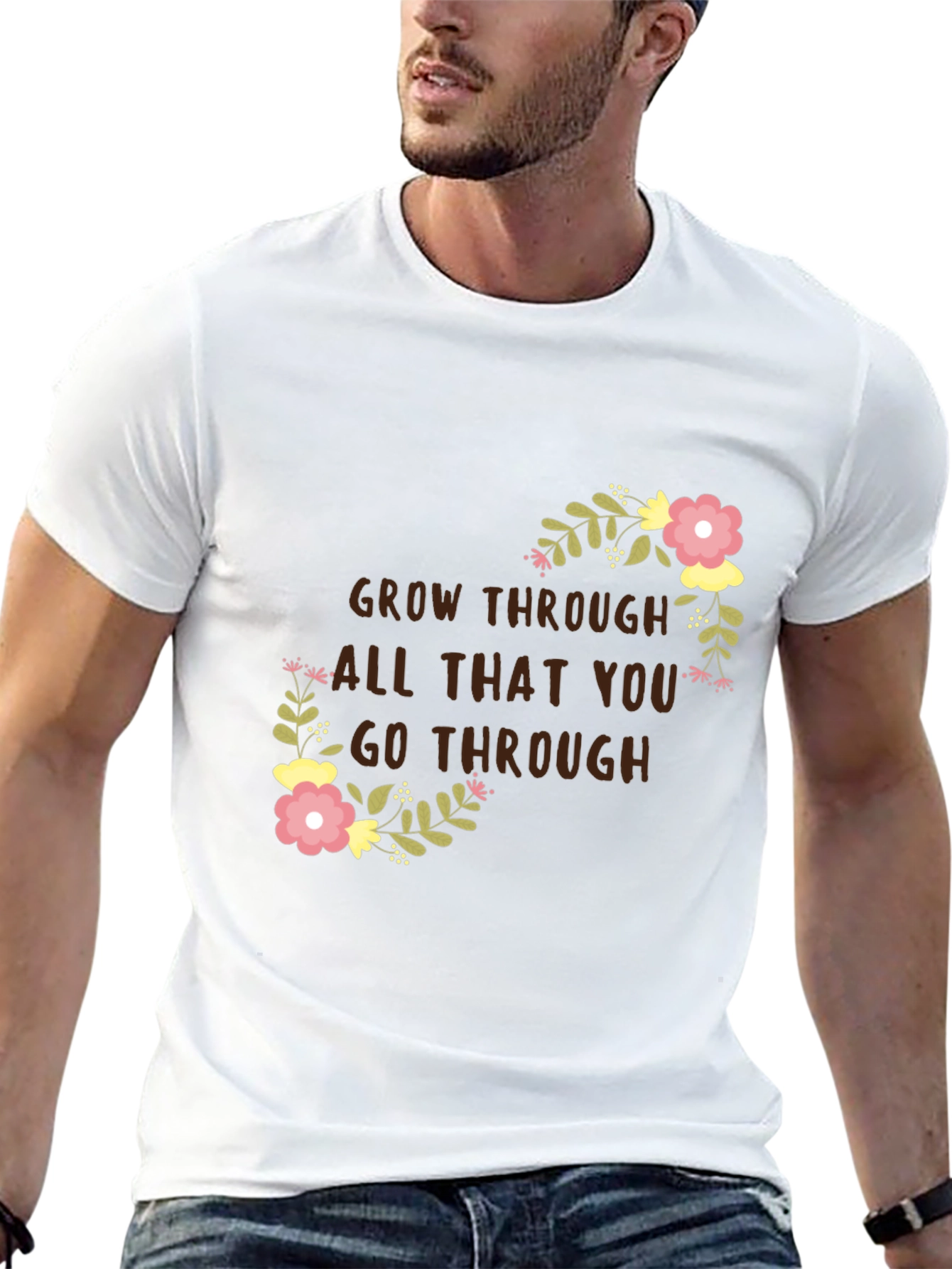 Floral Grow Through T-Shirt