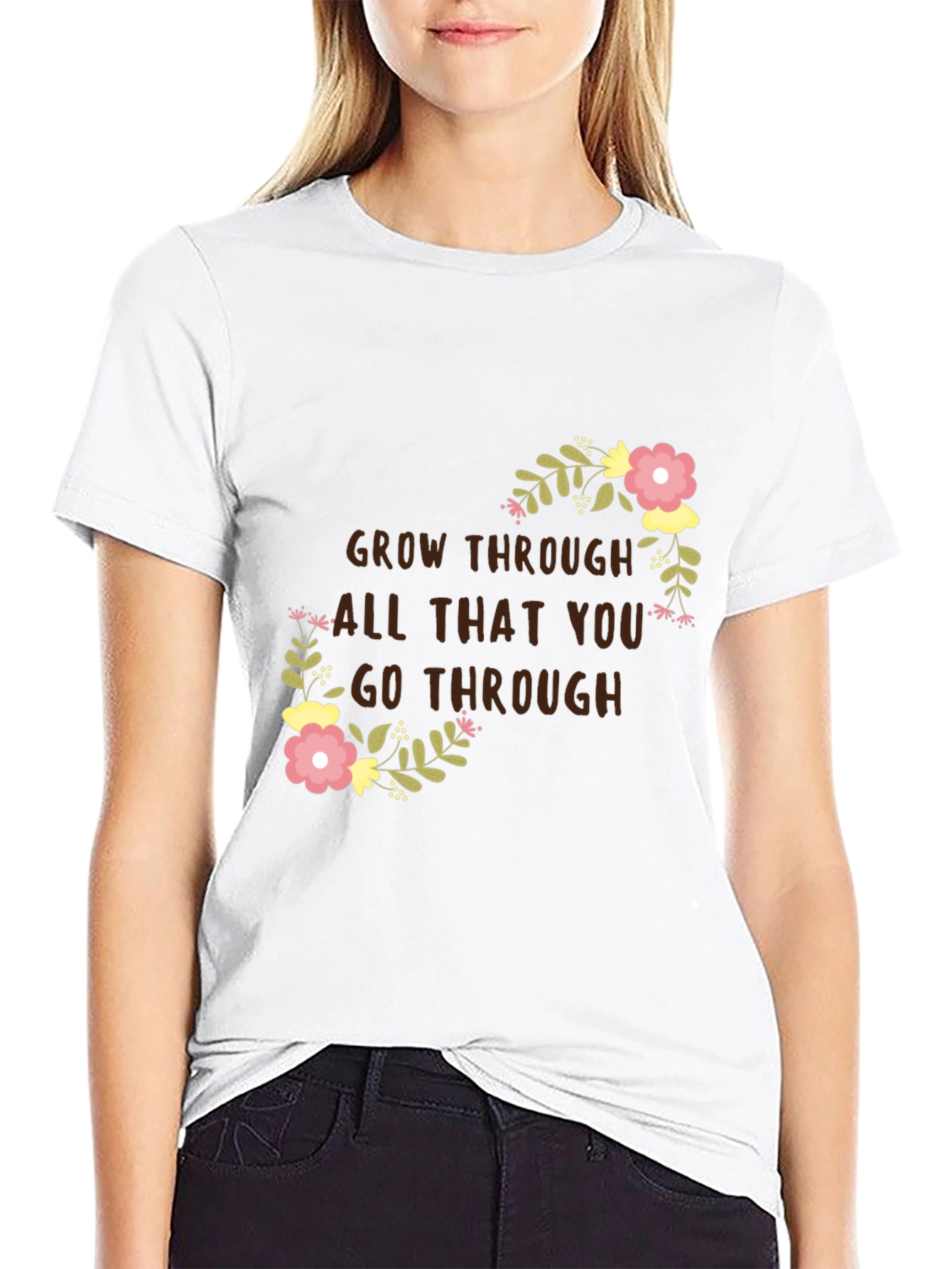 Floral Grow Through T-Shirt