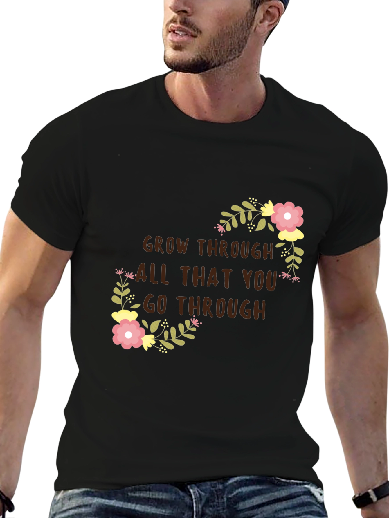 Floral Grow Through T-Shirt
