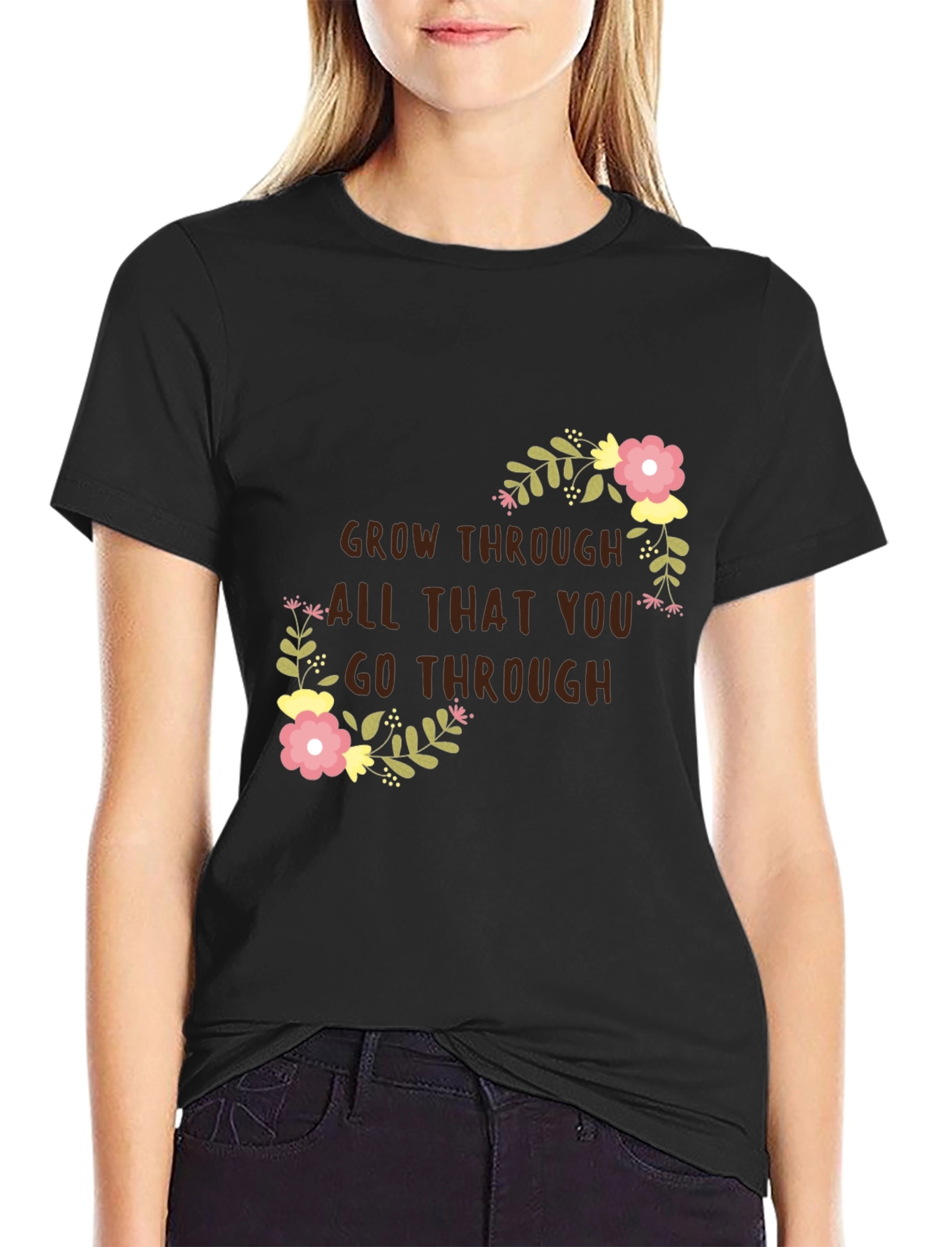 Floral Grow Through T-Shirt