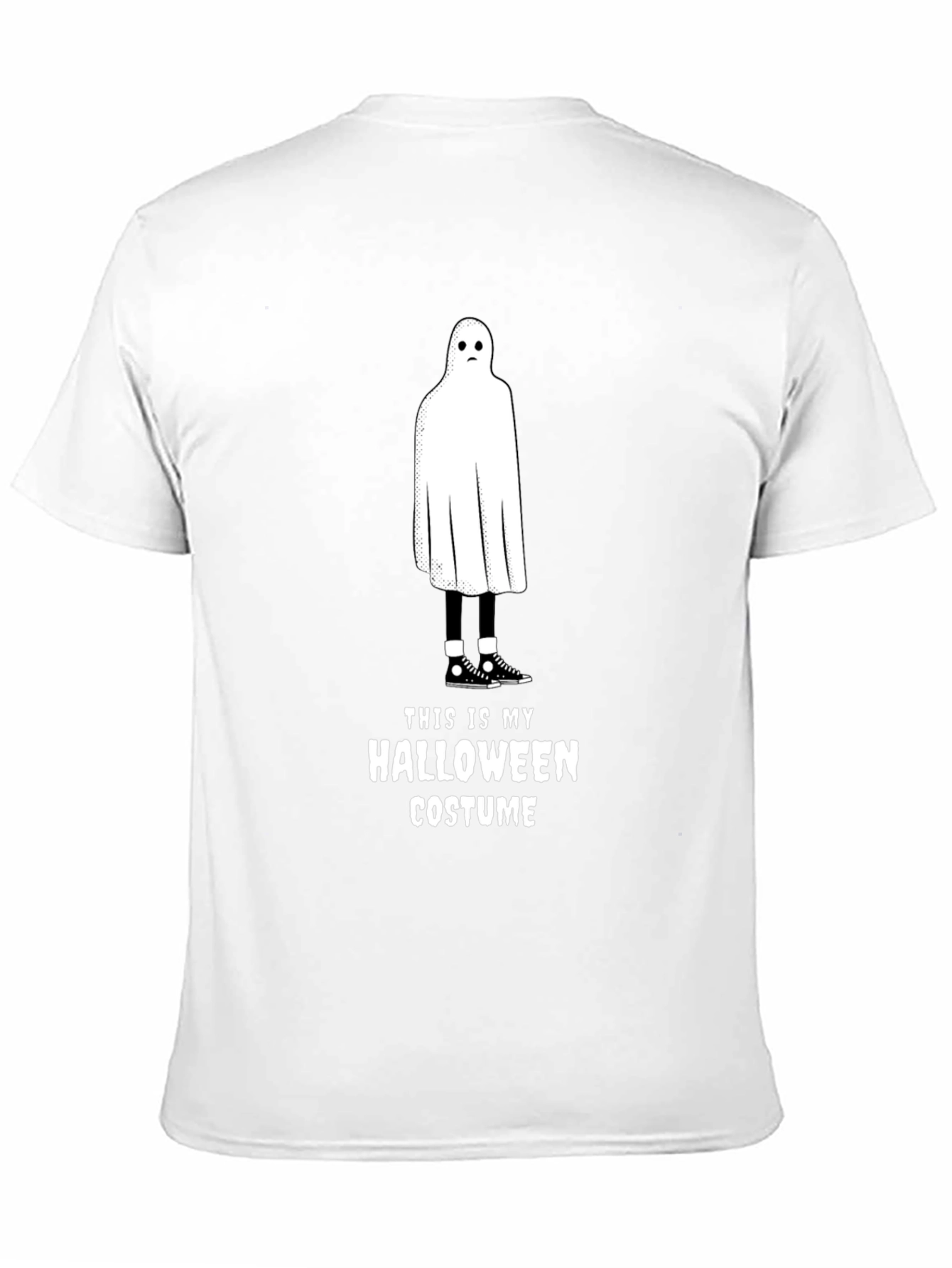 Halloween Ghost Costume T-Shirt - Funny & Spooky