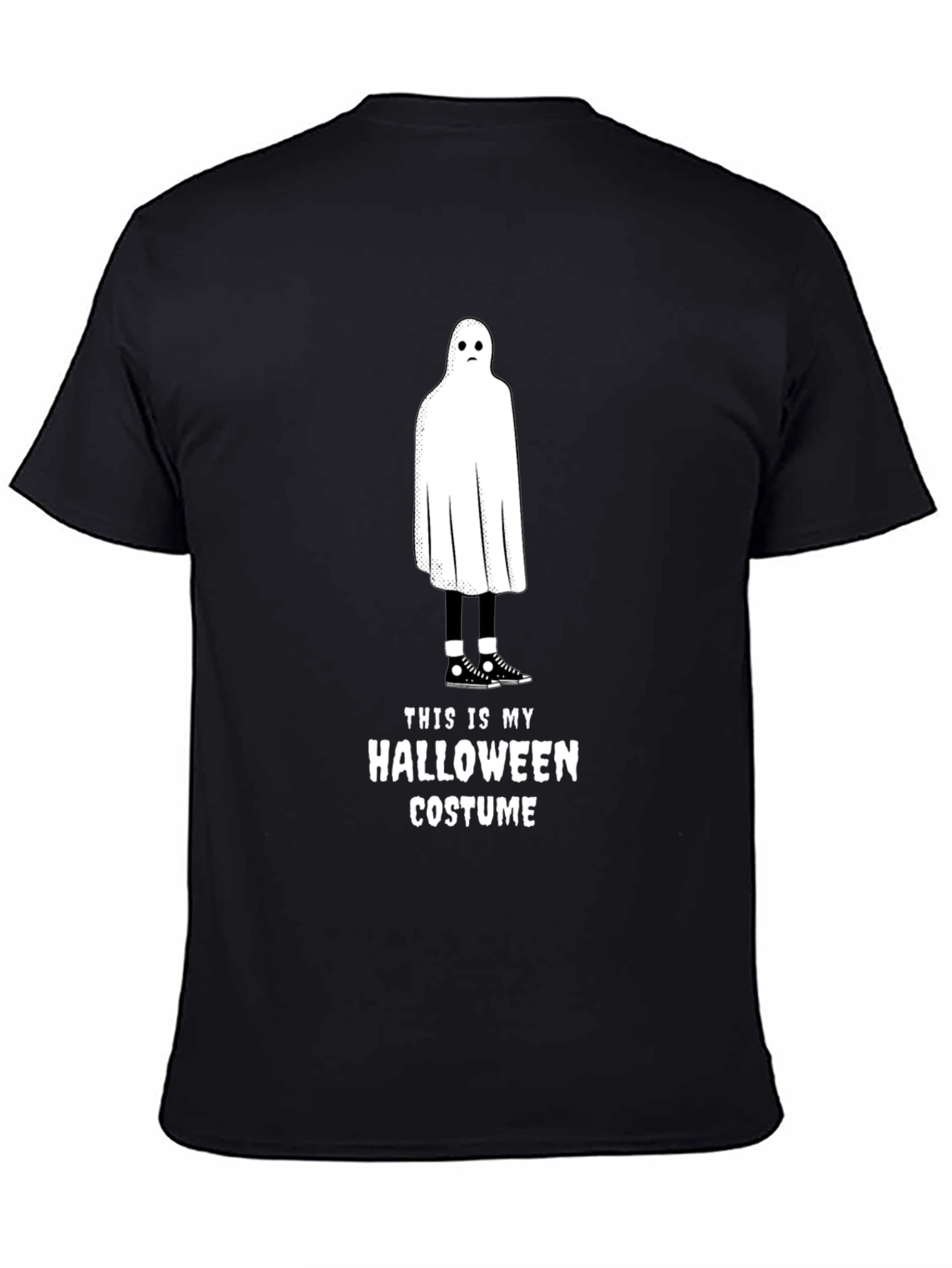 Halloween Ghost Costume T-Shirt - Funny & Spooky
