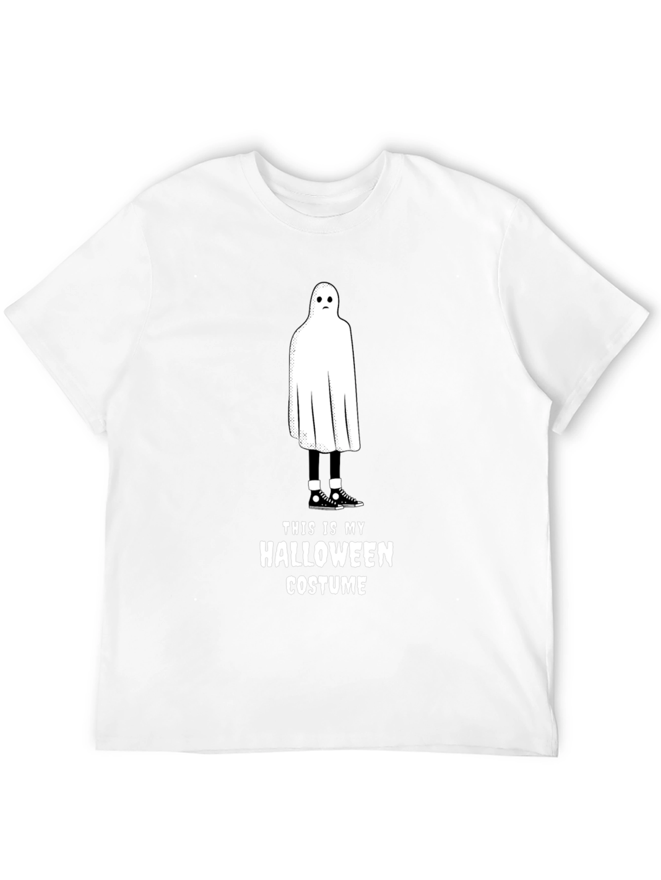 Halloween Ghost Costume T-Shirt - Funny & Spooky