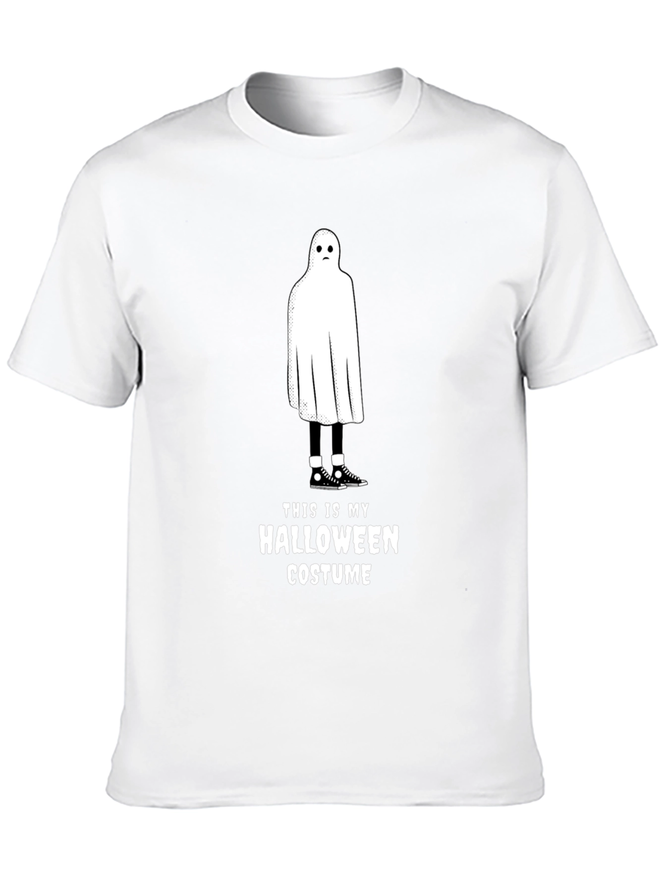 Halloween Ghost Costume T-Shirt - Funny & Spooky