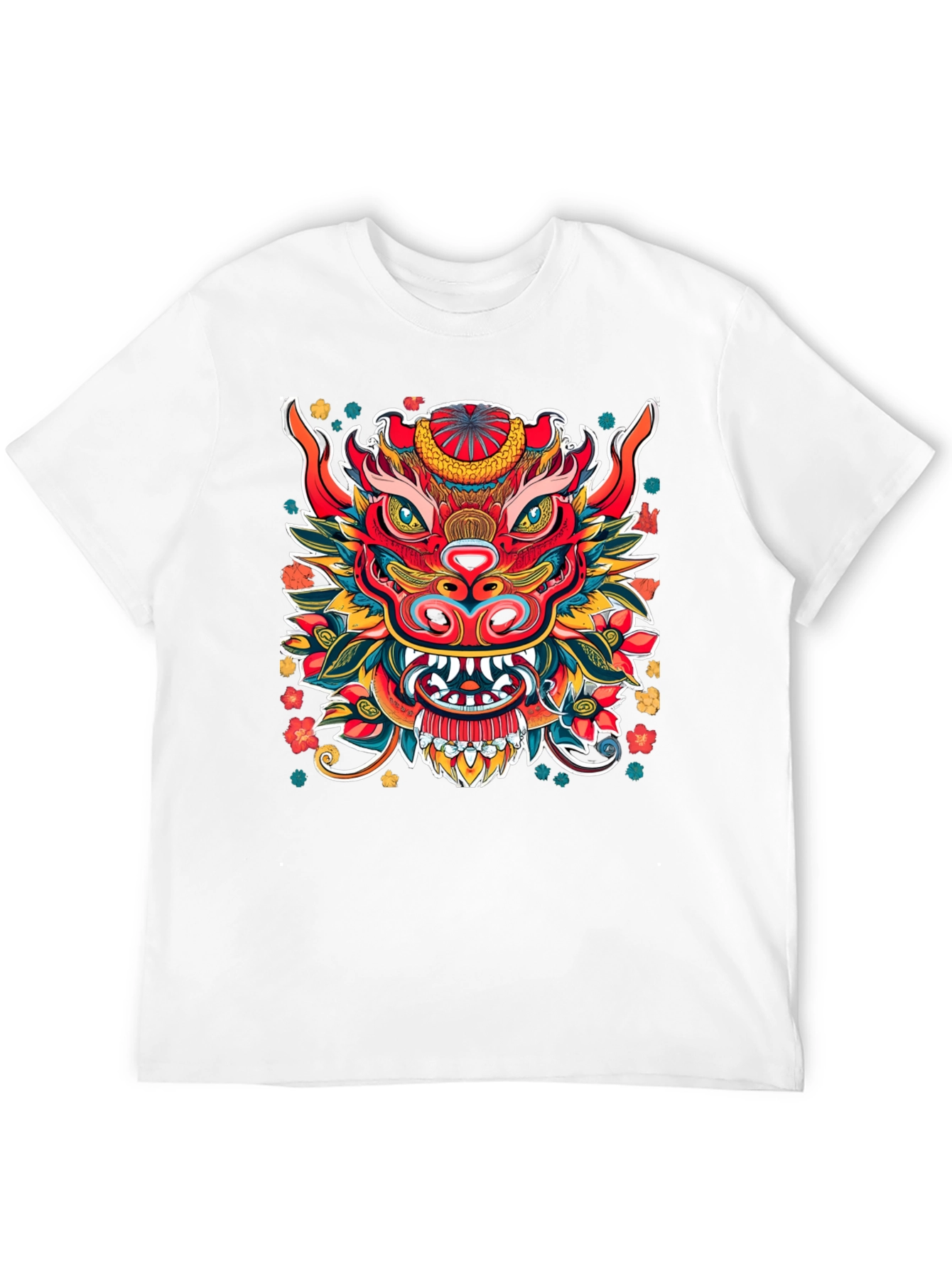 Vibrant Dragon Graphic T-Shirt