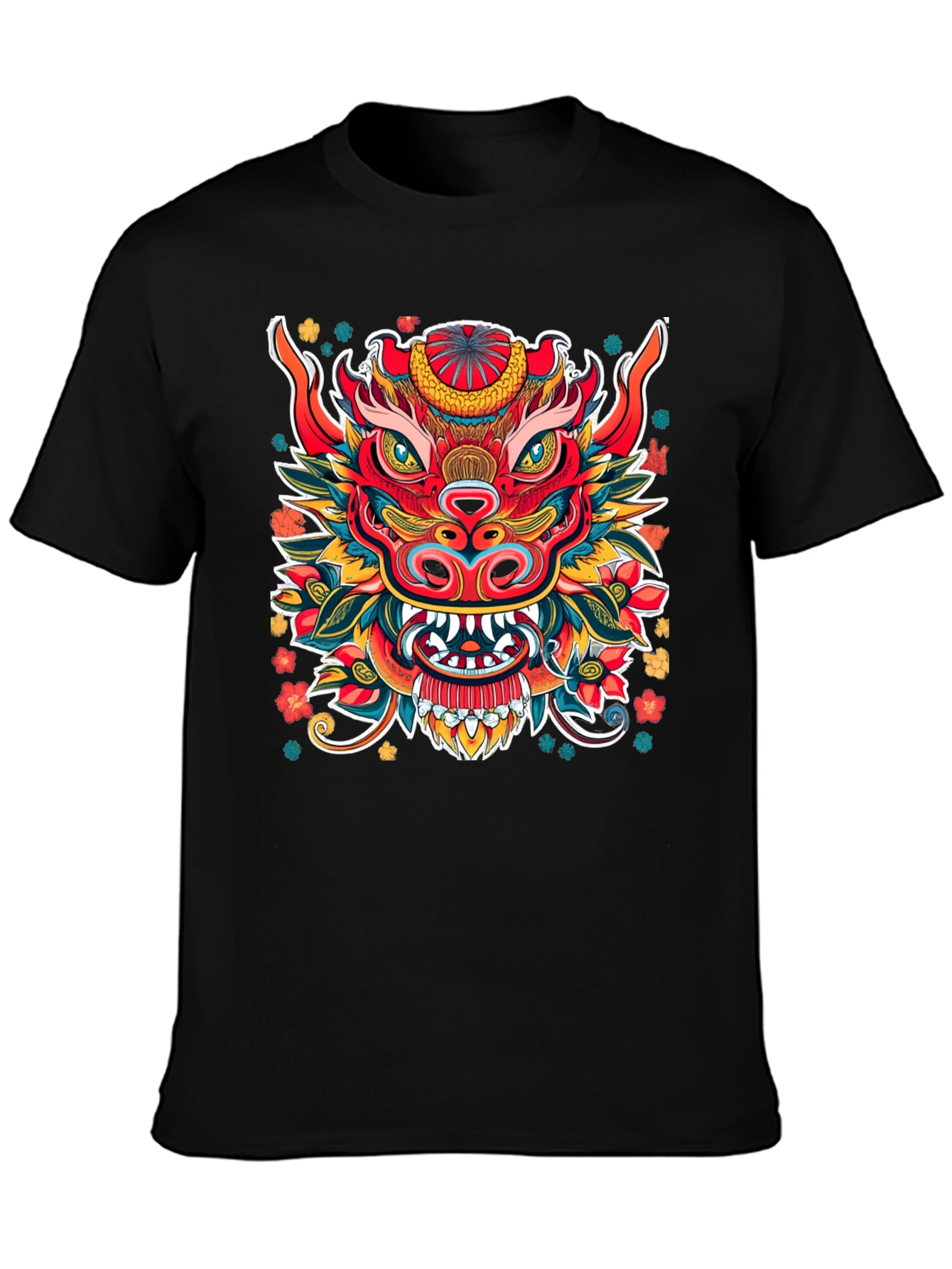 Vibrant Dragon Graphic T-Shirt
