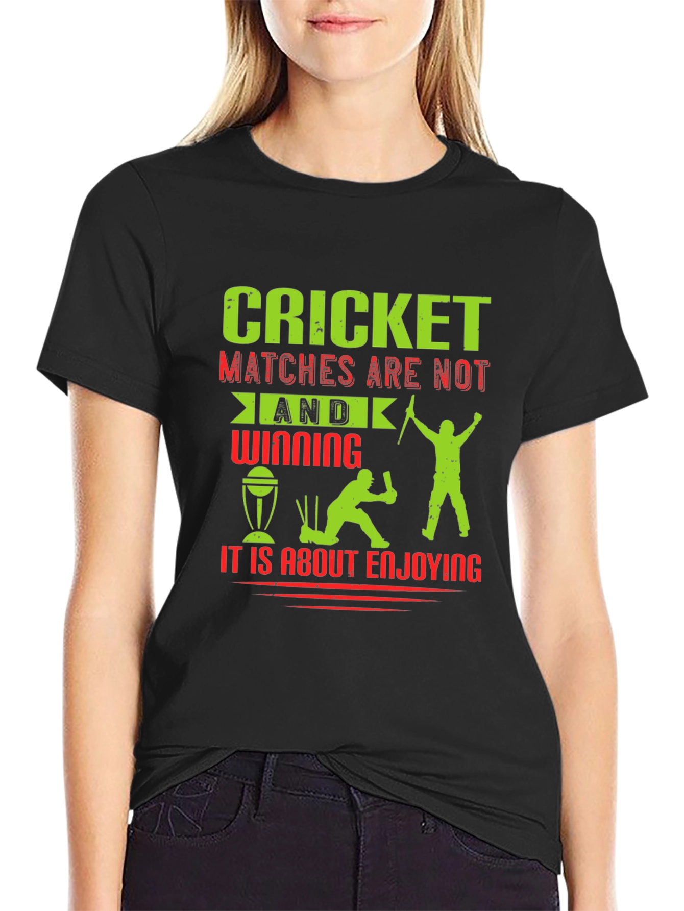 Cricket Matches Enjoying T-Shirt