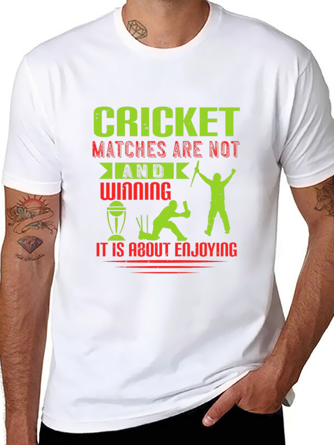 Cricket Matches Enjoying T-Shirt