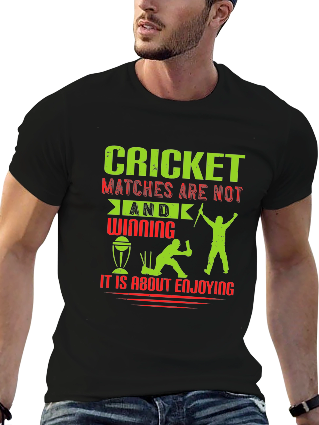 Cricket Matches Enjoying T-Shirt