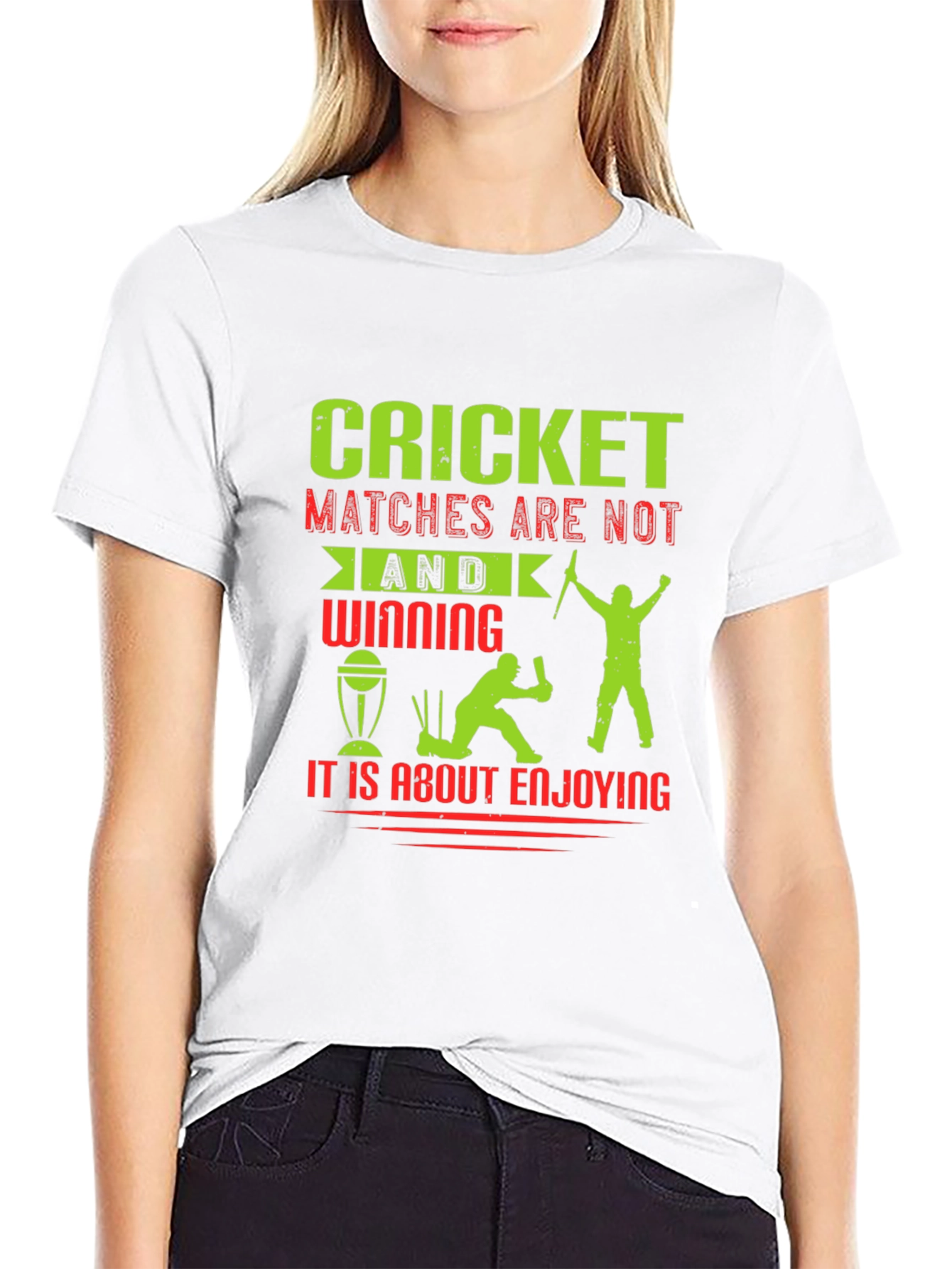 Cricket Matches Enjoying T-Shirt