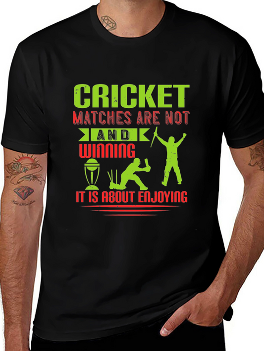 Cricket Matches Enjoying T-Shirt