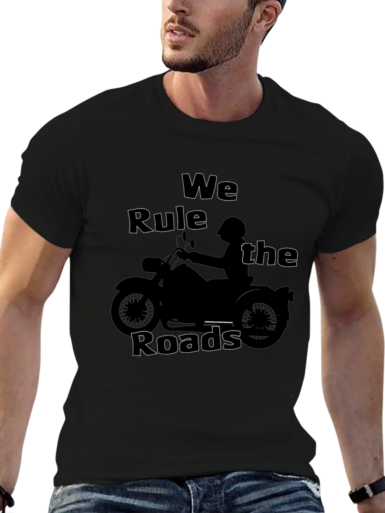 Biker Style T-Shirt - We Rule the Roads