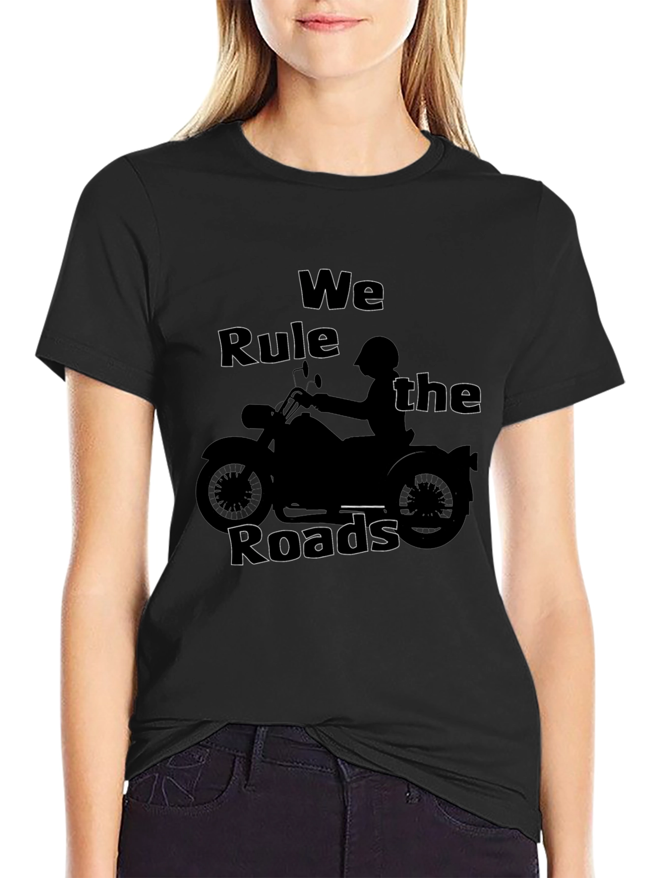 Biker Style T-Shirt - We Rule the Roads