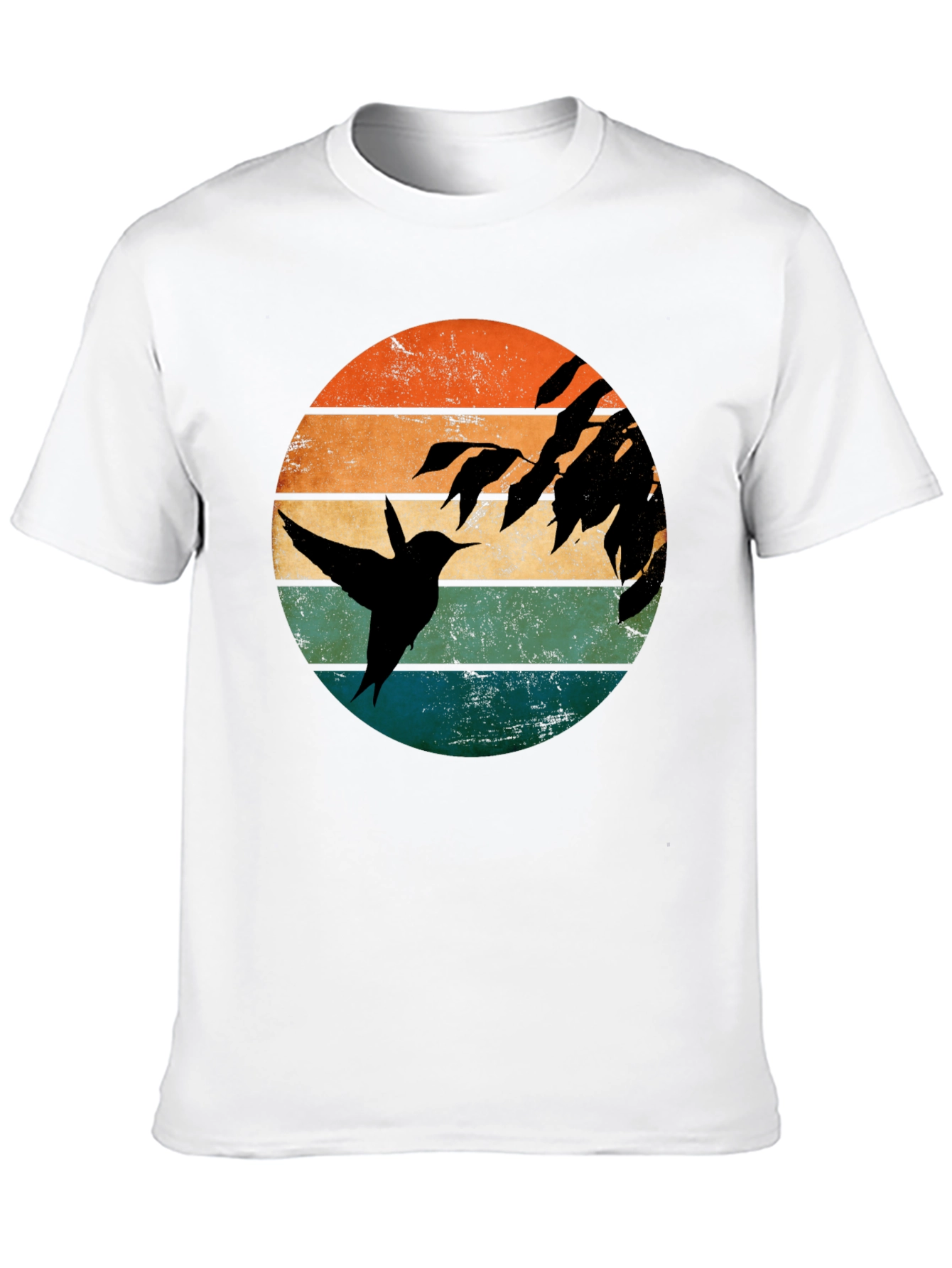 Hummingbird Sunset Graphic T-Shirt