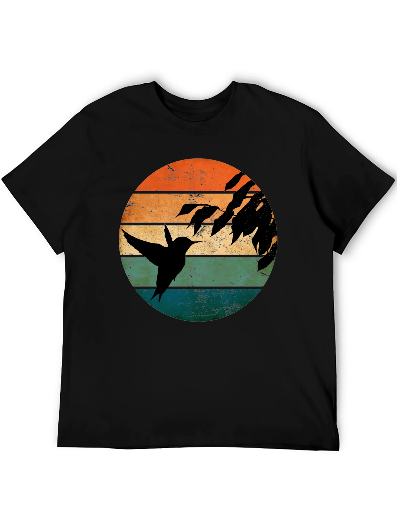 Hummingbird Sunset Graphic T-Shirt