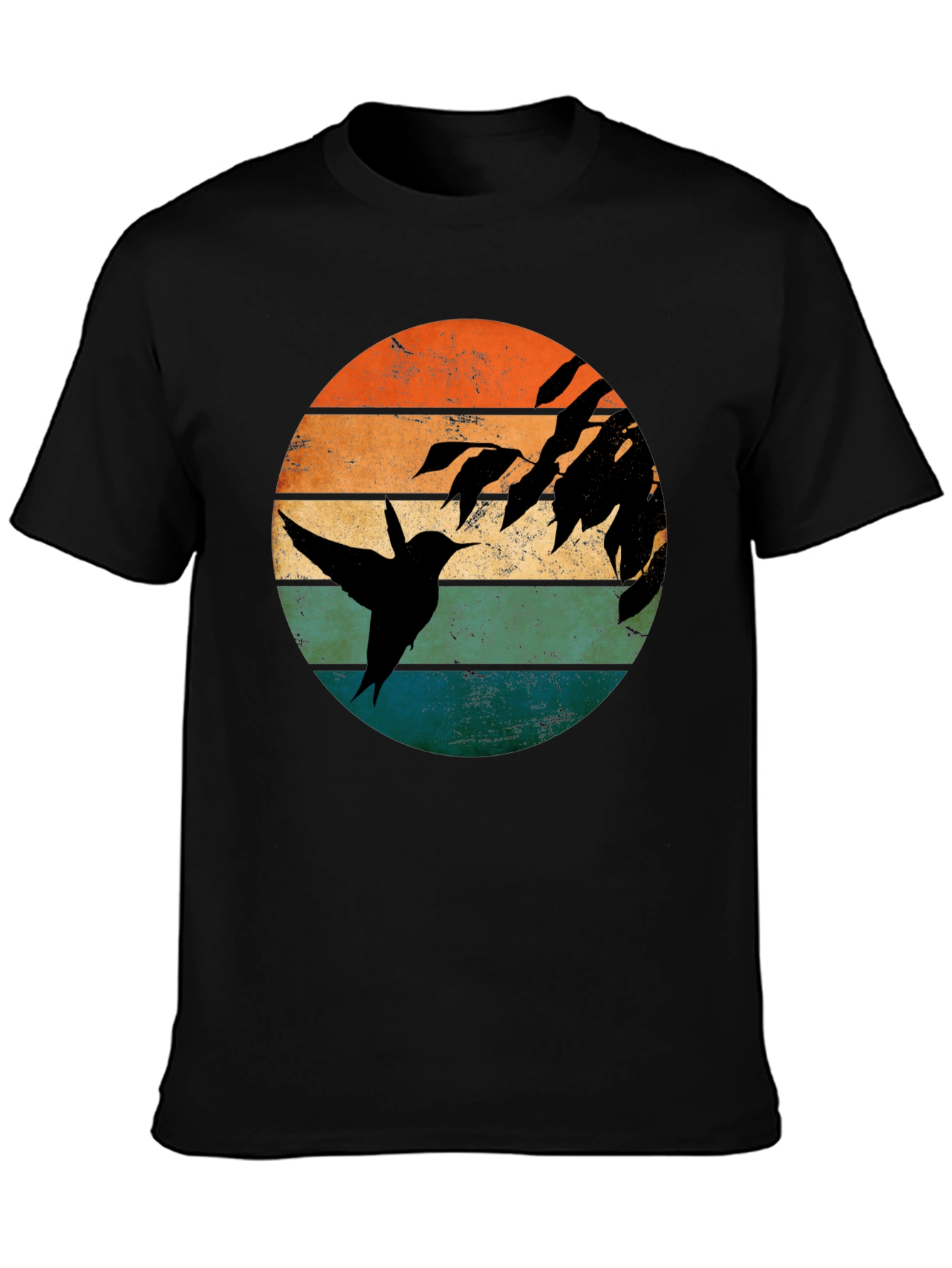 Hummingbird Sunset Graphic T-Shirt