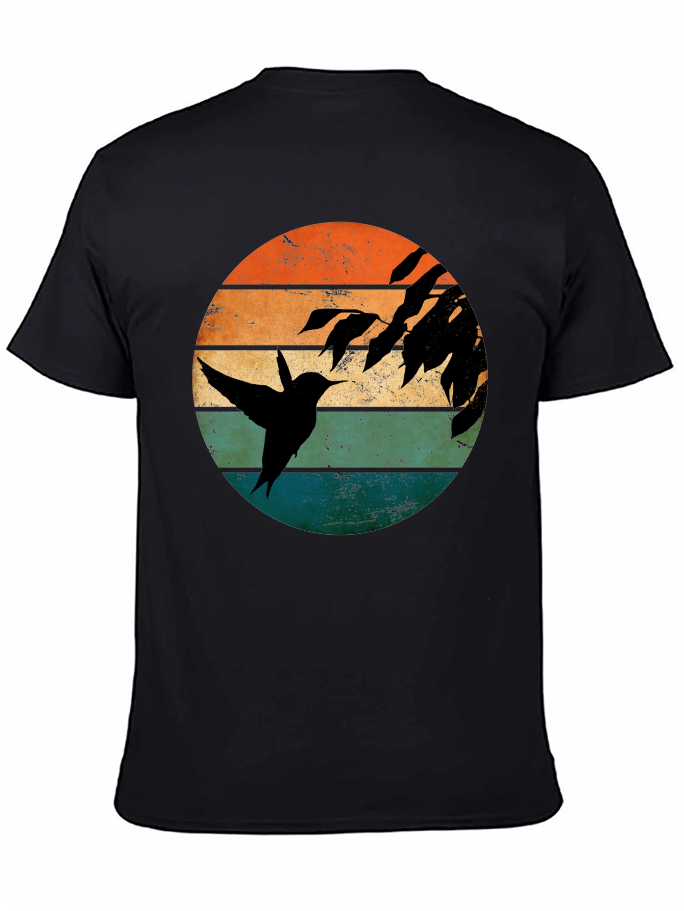 Hummingbird Sunset Graphic T-Shirt